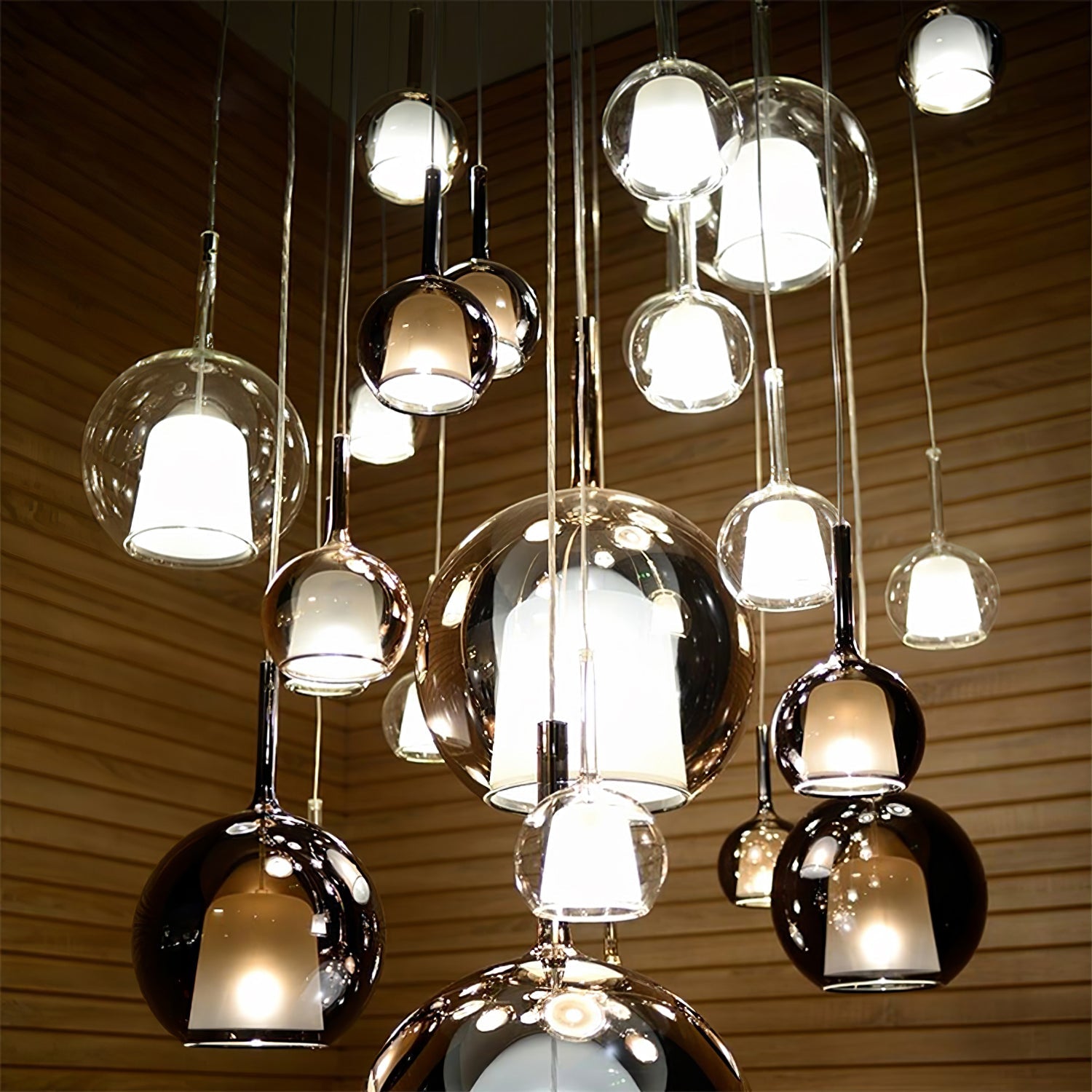 Lustra Pendant Lamp Smoked Glass Round-Neutral Decor