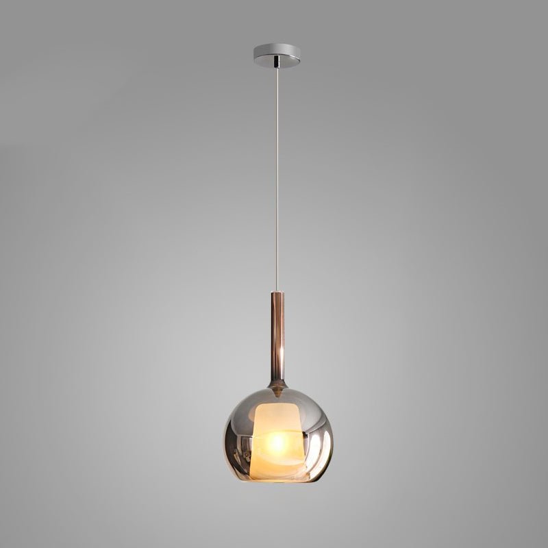 Lustra Pendant Lamp Smoked Glass Round-Neutral Decor