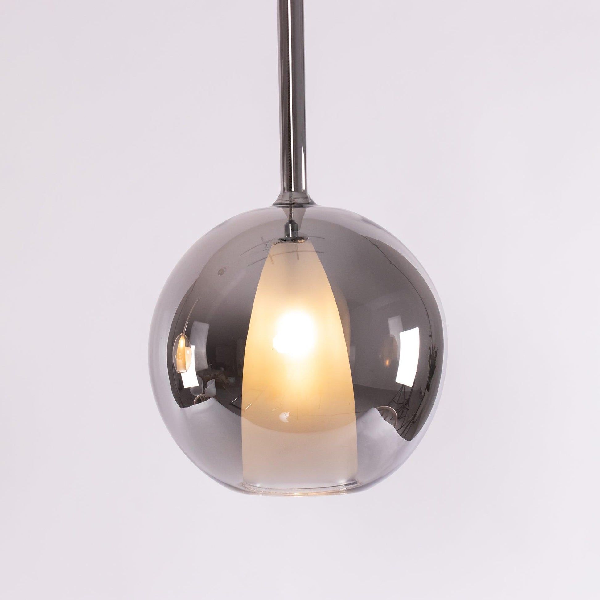 Lustra Pendant Lamp Smoked Glass Round-Neutral Decor