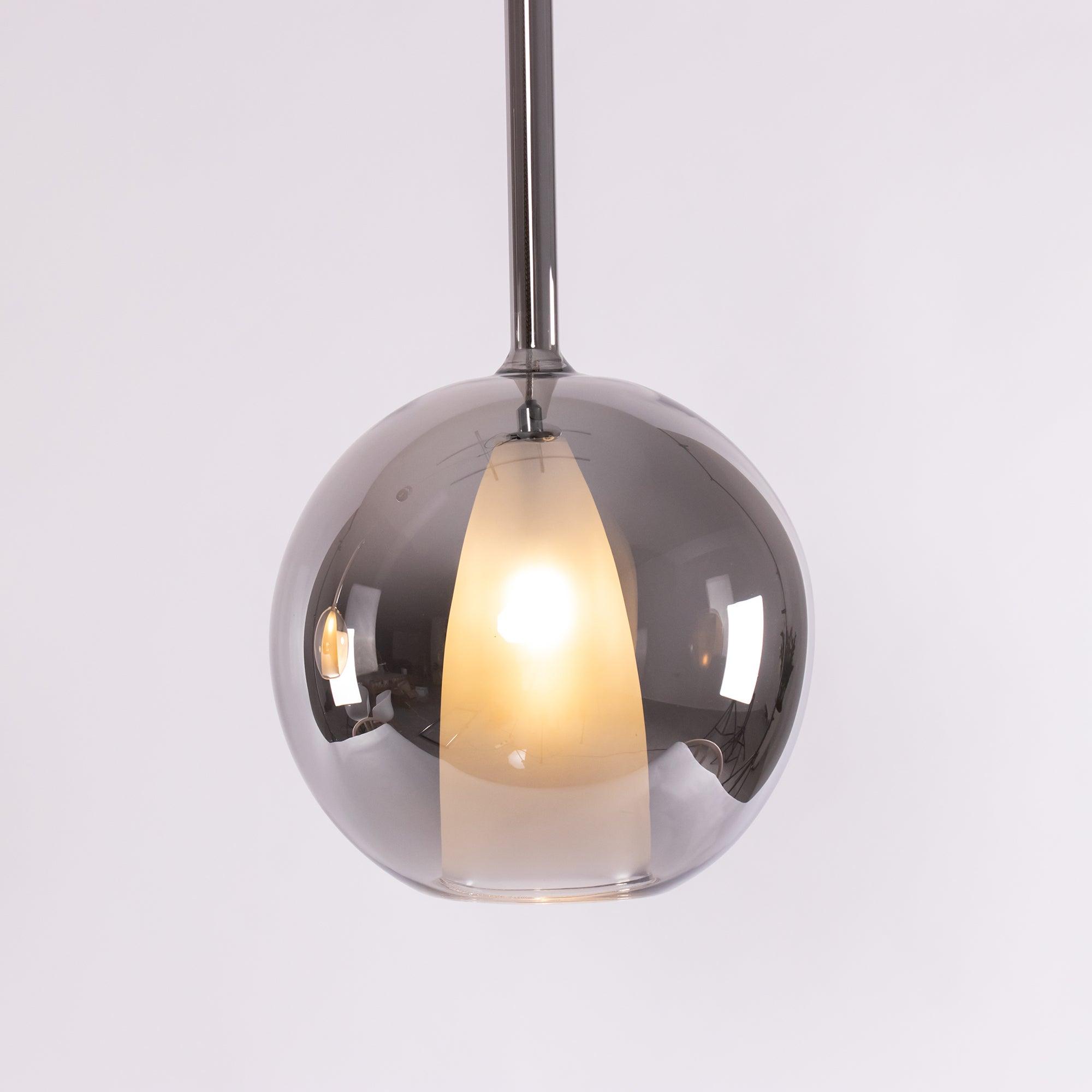 Lustra Pendant Lamp Smoked Glass Round-Neutral Decor