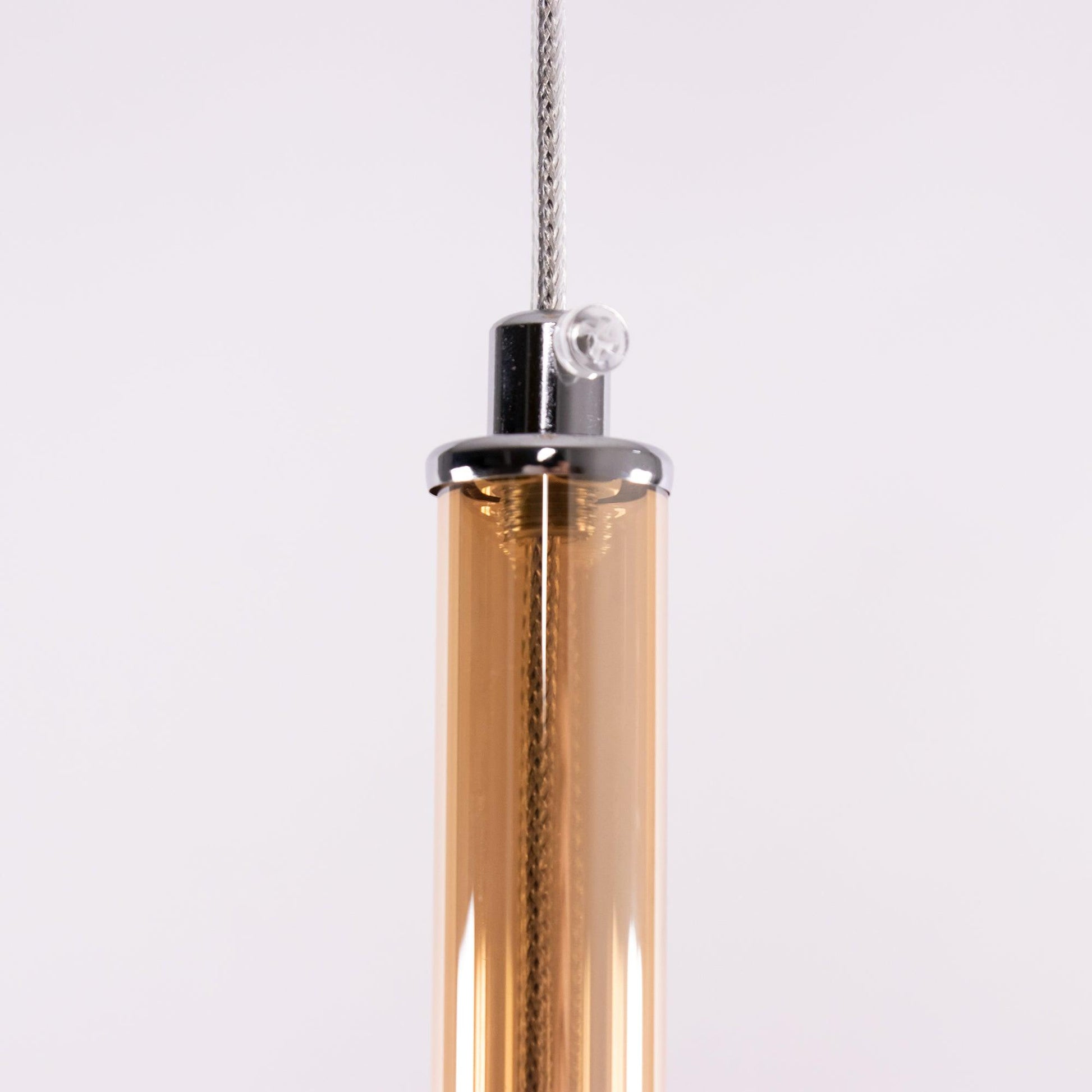 Lustra Pendant Lamp Smoked Glass Round-Neutral Decor