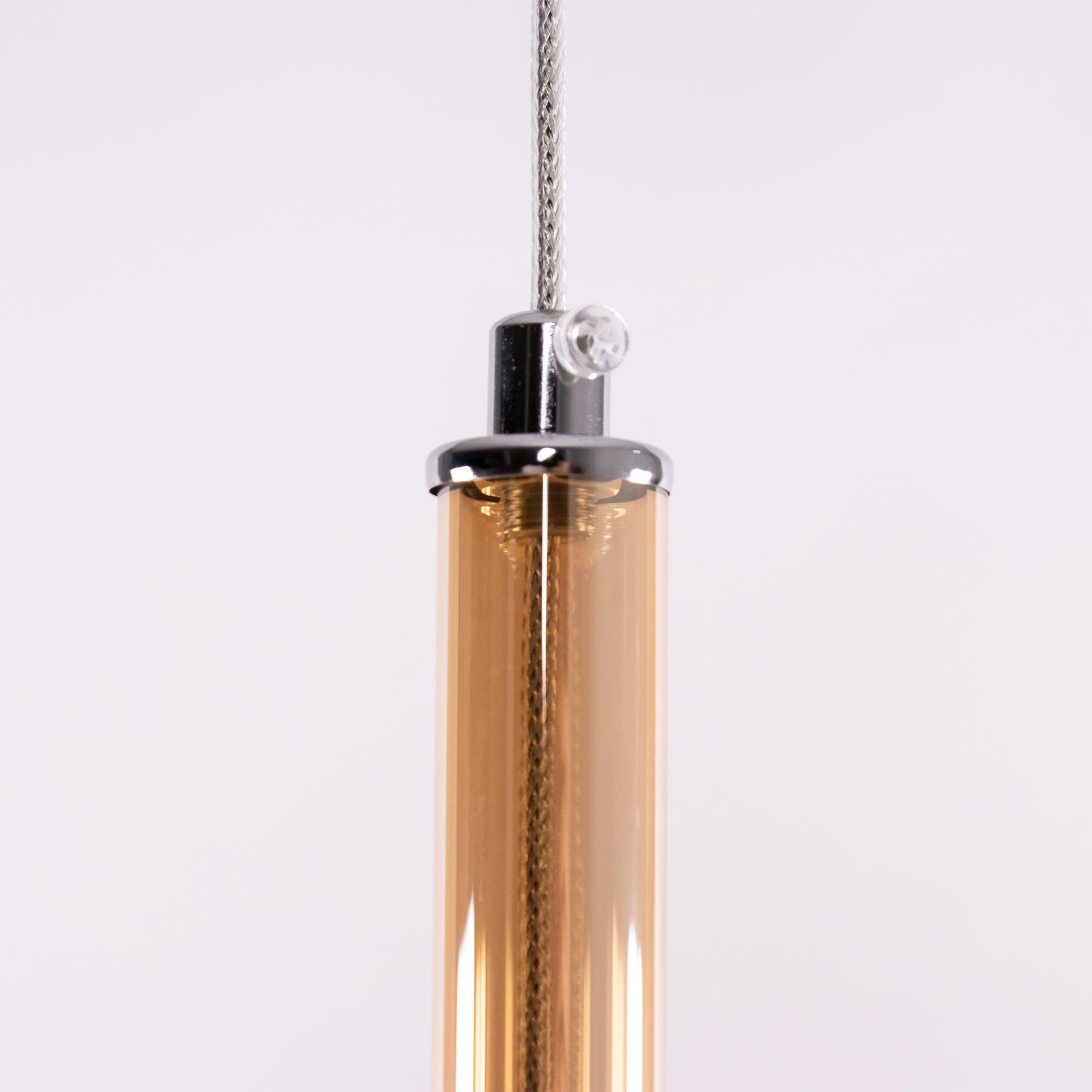 Lustra Pendant Lamp Smoked Glass Round-Neutral Decor