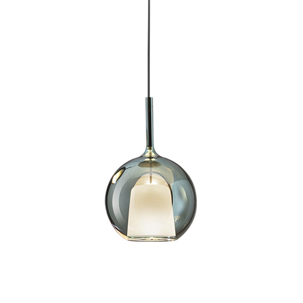 Lustra Pendant Lamp Smoked Glass Round-Neutral Decor