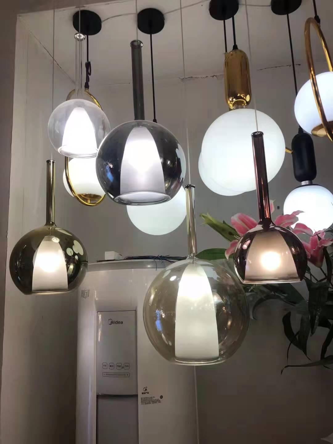 Lustra Pendant Lamp Smoked Glass Round-Neutral Decor