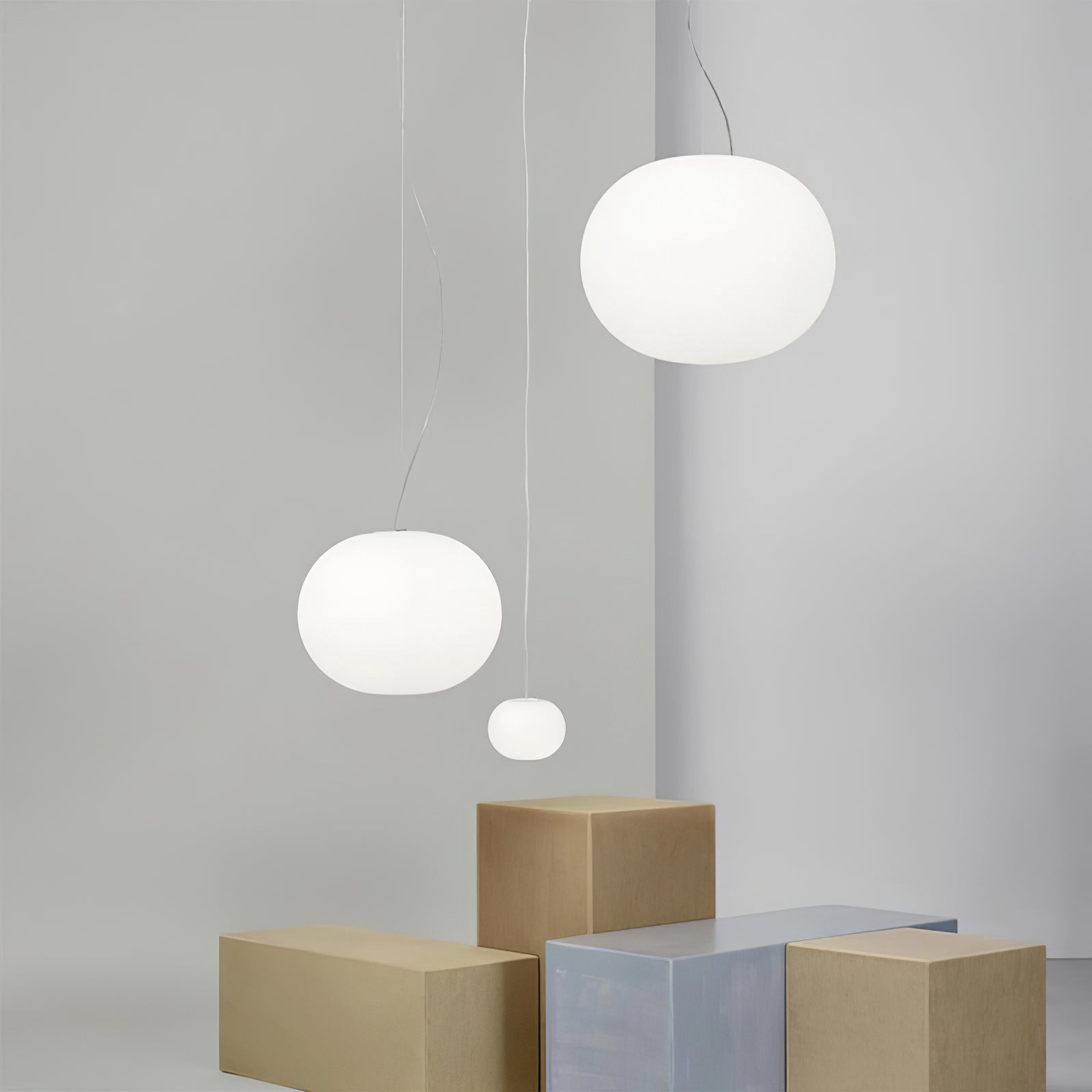 Gysta Contemporary Glass Pendant Lamp-Neutral Decor