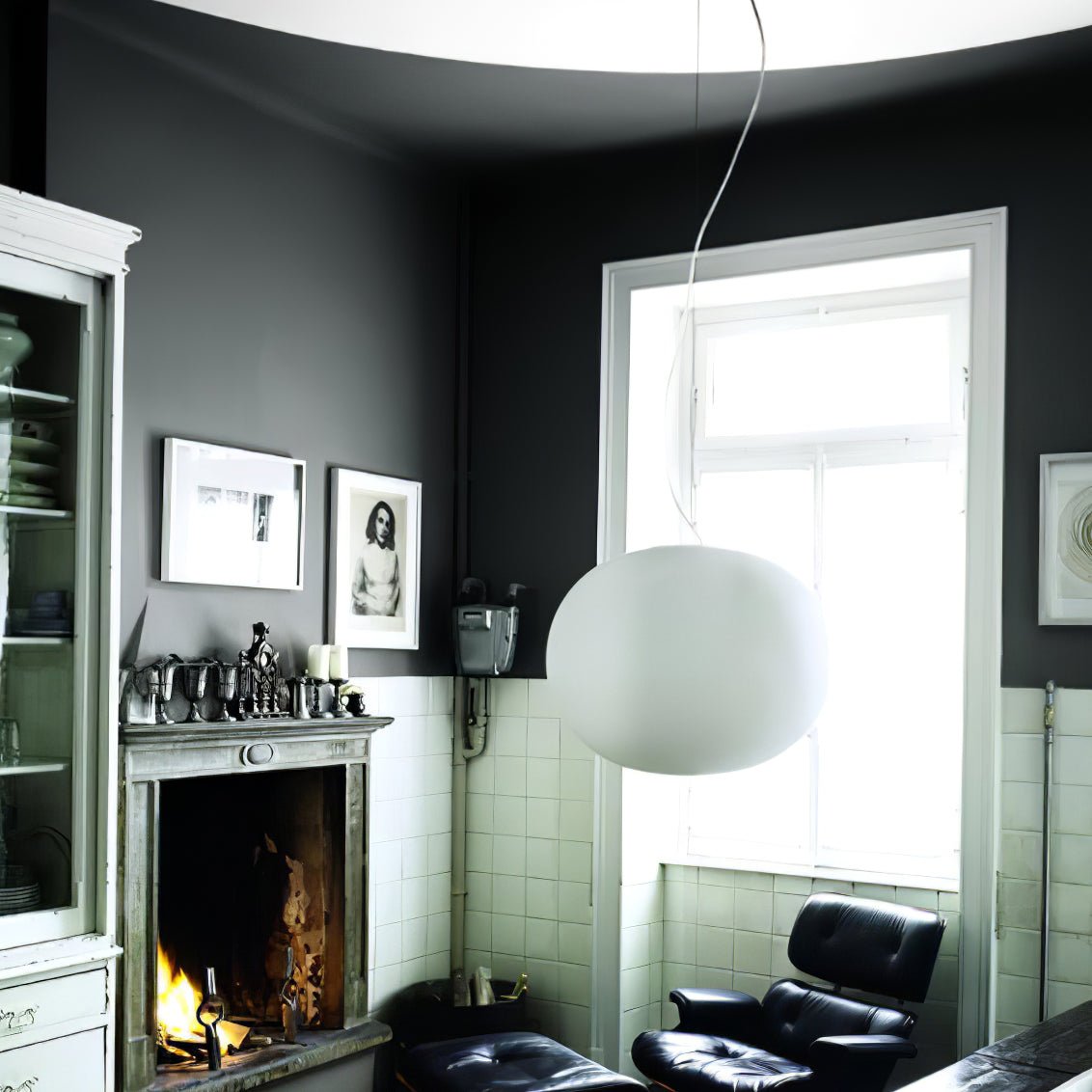 Qersy Modern Glass Pendant Lamp-Neutral Decor