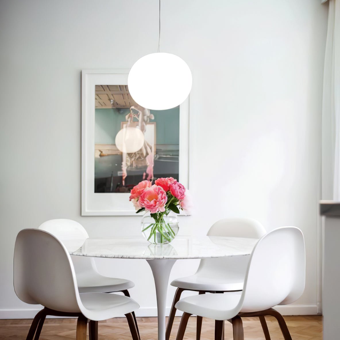 Qersy Modern Glass Pendant Lamp-Neutral Decor