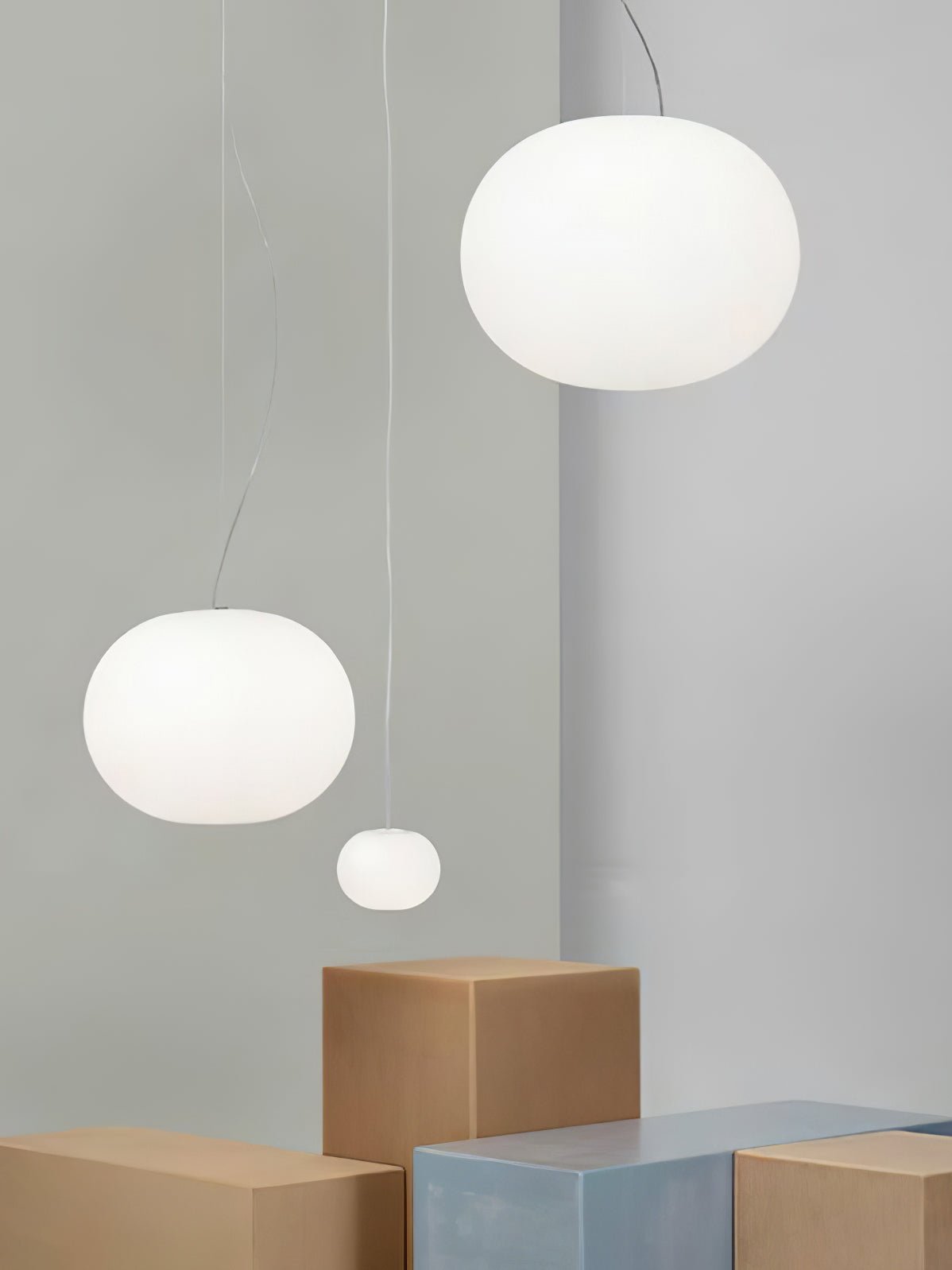 Gysta Contemporary Glass Pendant Lamp-Neutral Decor