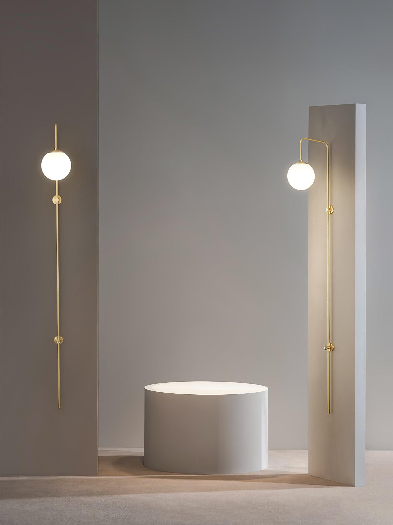 Nyvaris Modern Minimalist Globe Brass Glass Sconce Wall lamp-Neutral Decor