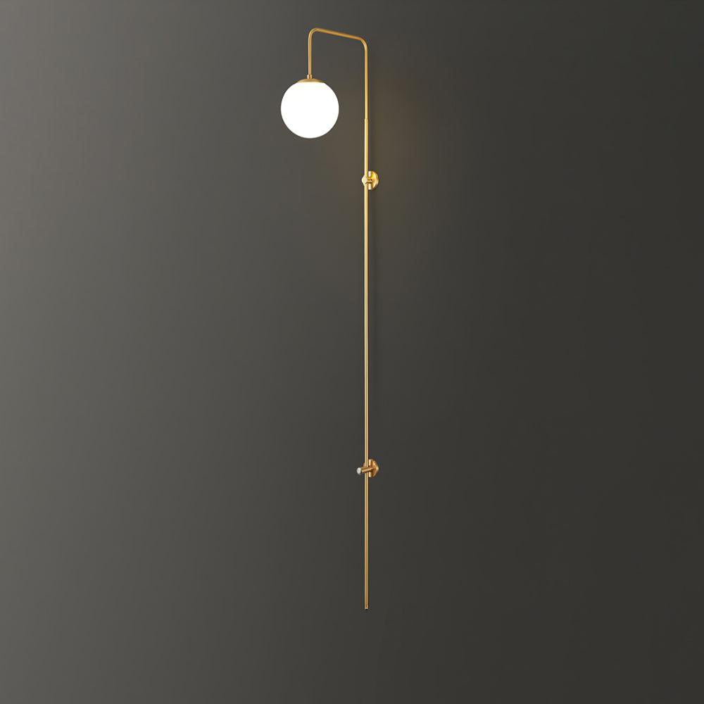 Nyvaris Modern Minimalist Globe Brass Glass Sconce Wall lamp-Neutral Decor