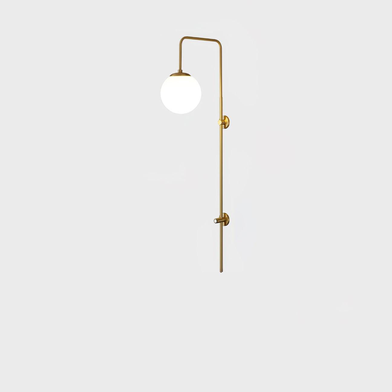 Nyvaris Modern Minimalist Globe Brass Glass Sconce Wall lamp-Neutral Decor