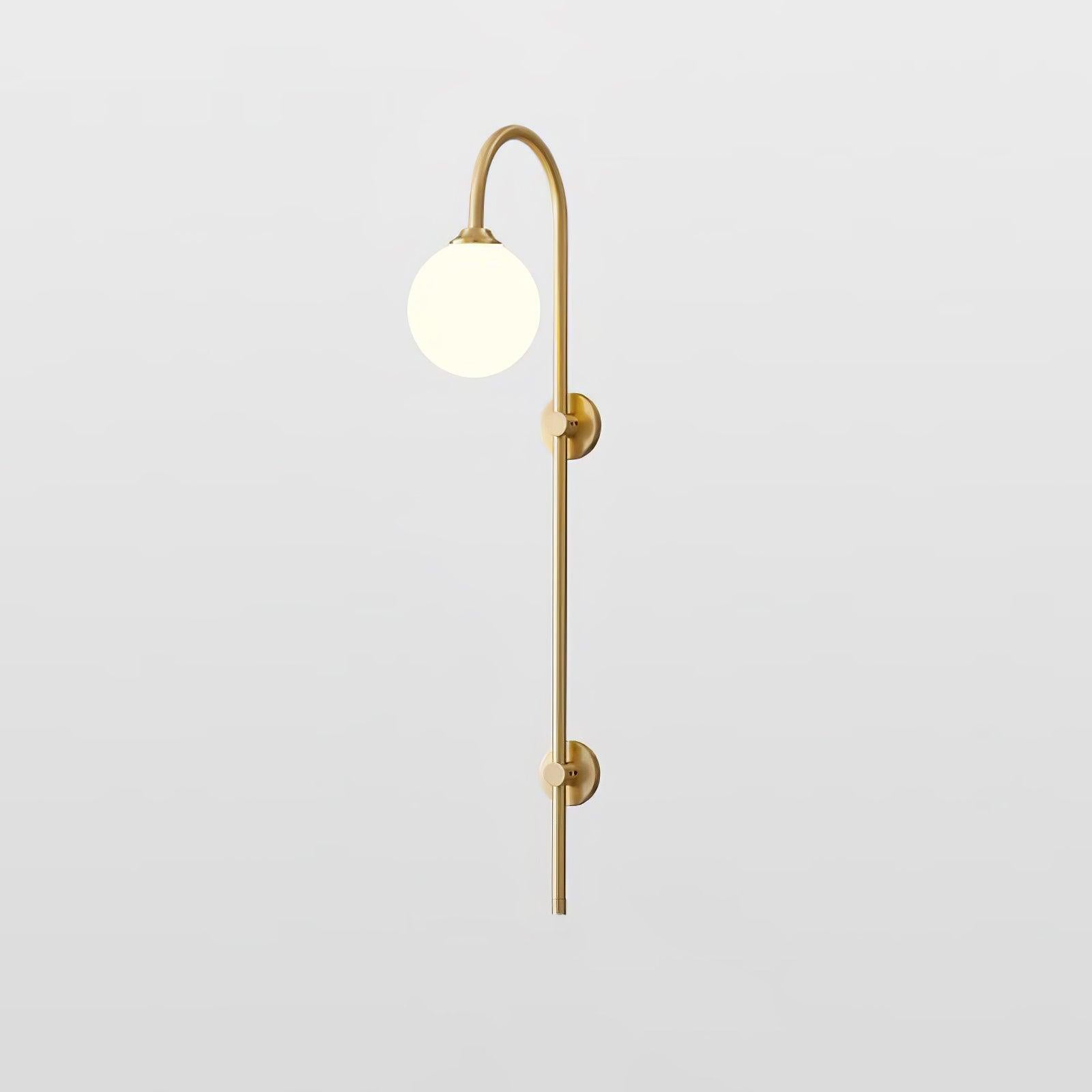 Nyvaris Modern Minimalist Globe Brass Glass Sconce Wall lamp-Neutral Decor