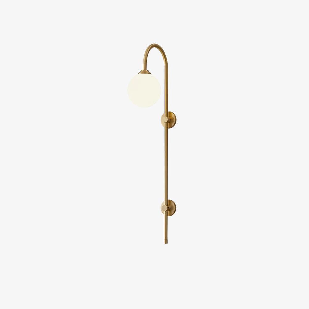 Nyvaris Modern Minimalist Globe Brass Glass Sconce Wall lamp-Neutral Decor