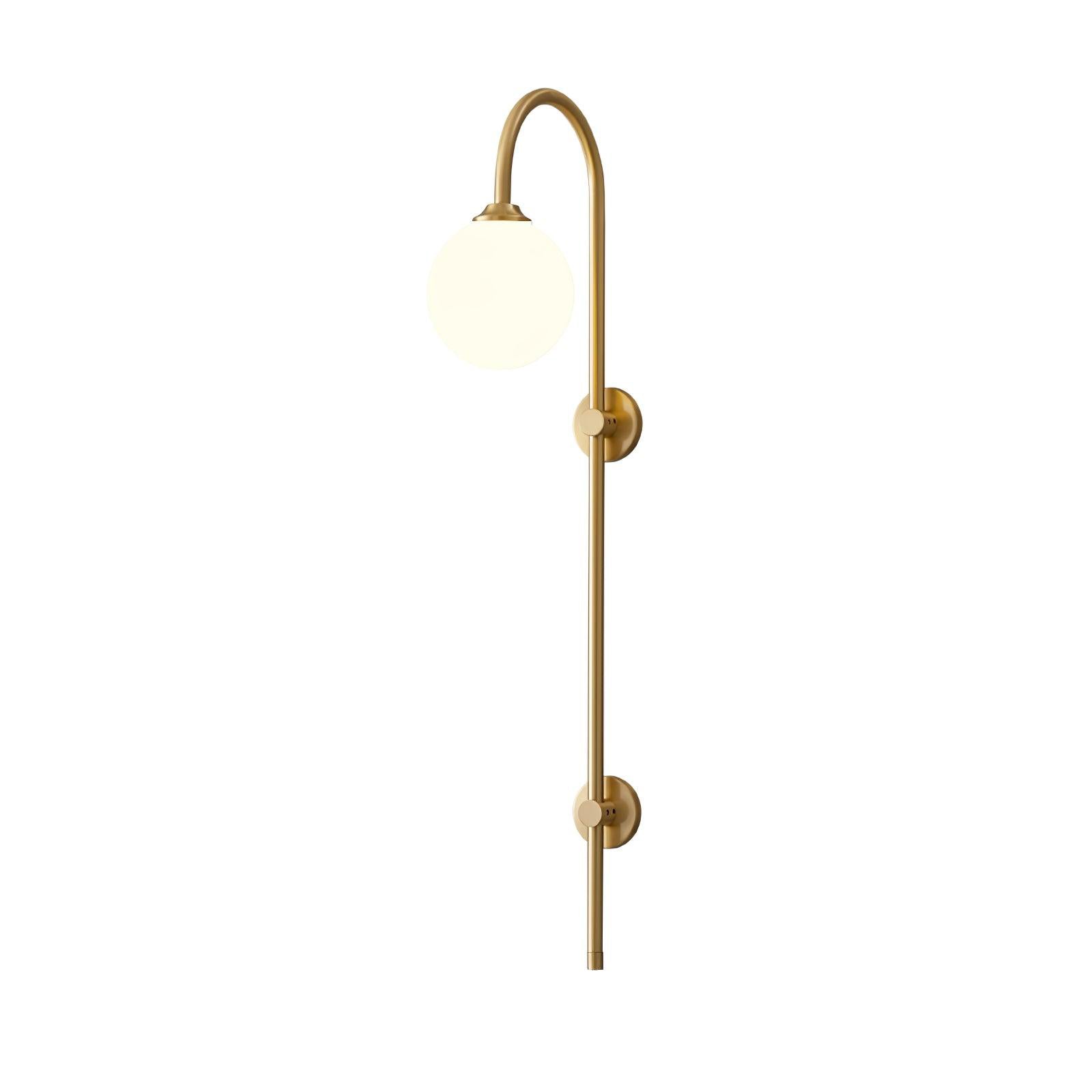 Nyvaris Modern Minimalist Globe Brass Glass Sconce Wall lamp-Neutral Decor