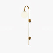 Nyvaris Modern Minimalist Globe Brass Glass Sconce Wall lamp-Neutral Decor