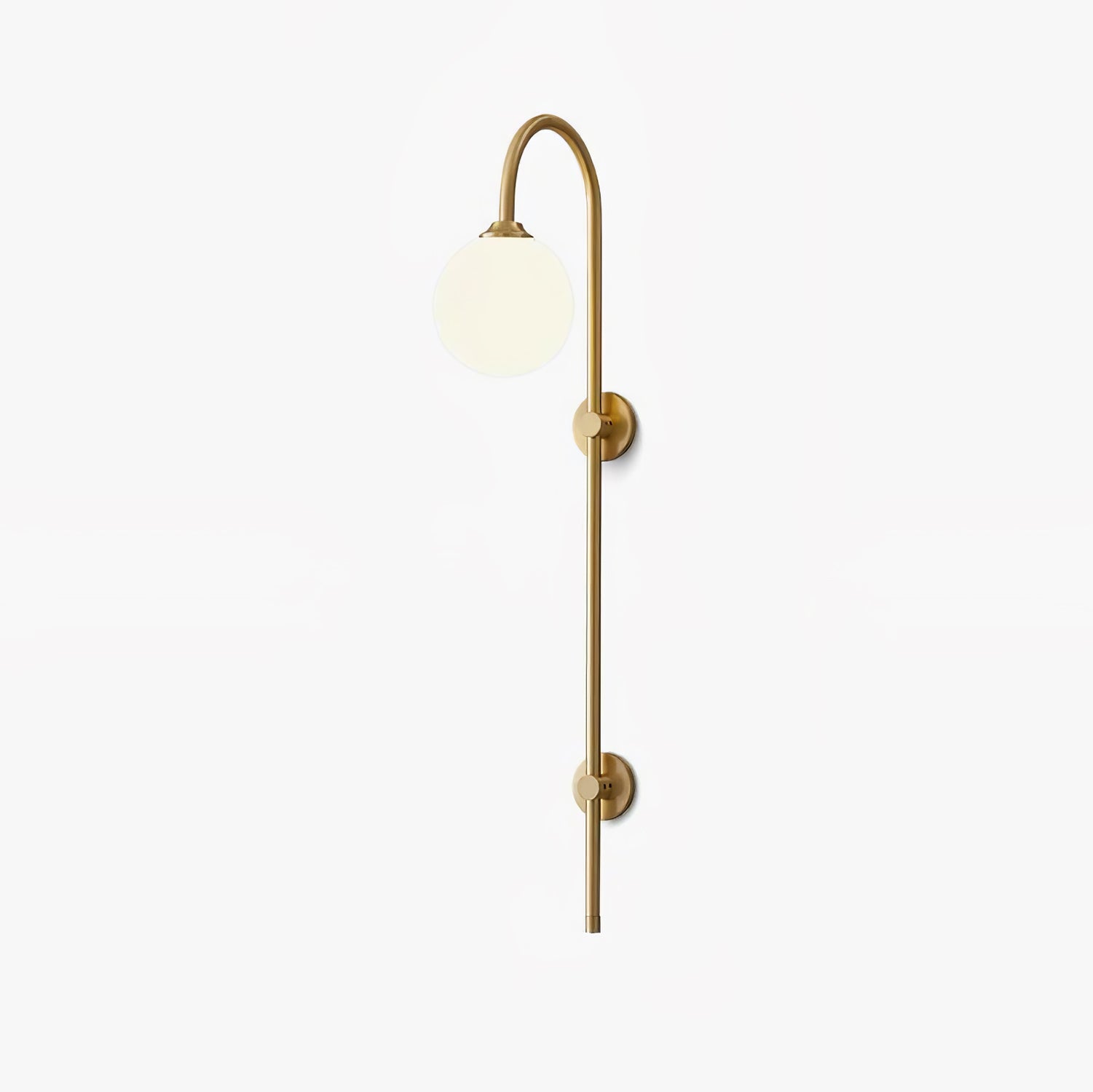 Nyvaris Modern Minimalist Globe Brass Glass Sconce Wall lamp-Neutral Decor