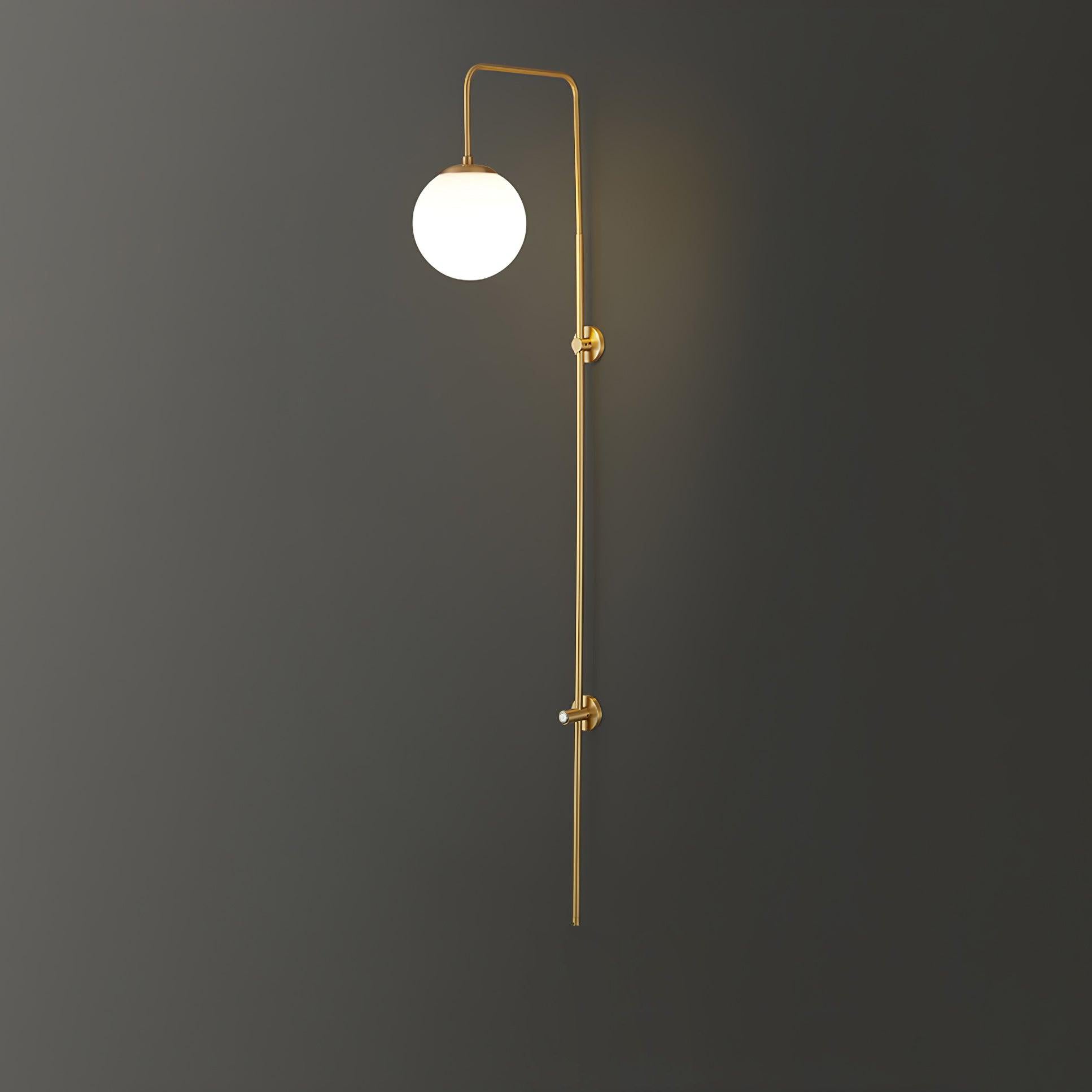 Nyvaris Modern Minimalist Globe Brass Glass Sconce Wall lamp-Neutral Decor