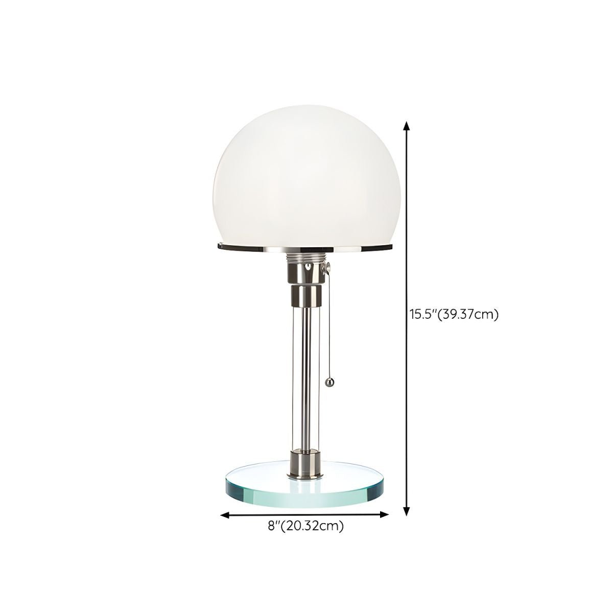 Fane Glass Artistic Table Lamp-Neutral Decor
