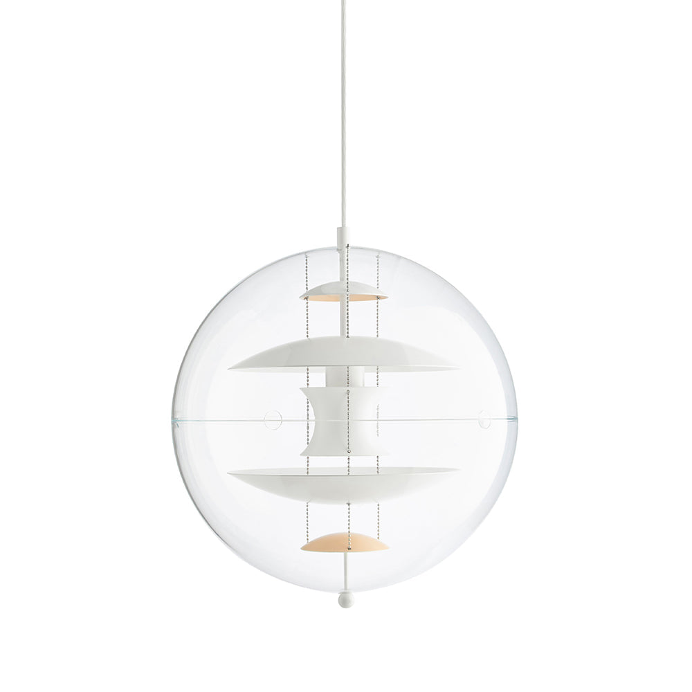 Pendant Lamp Floating Geometric Layers Clear Globe Futuristic Modern