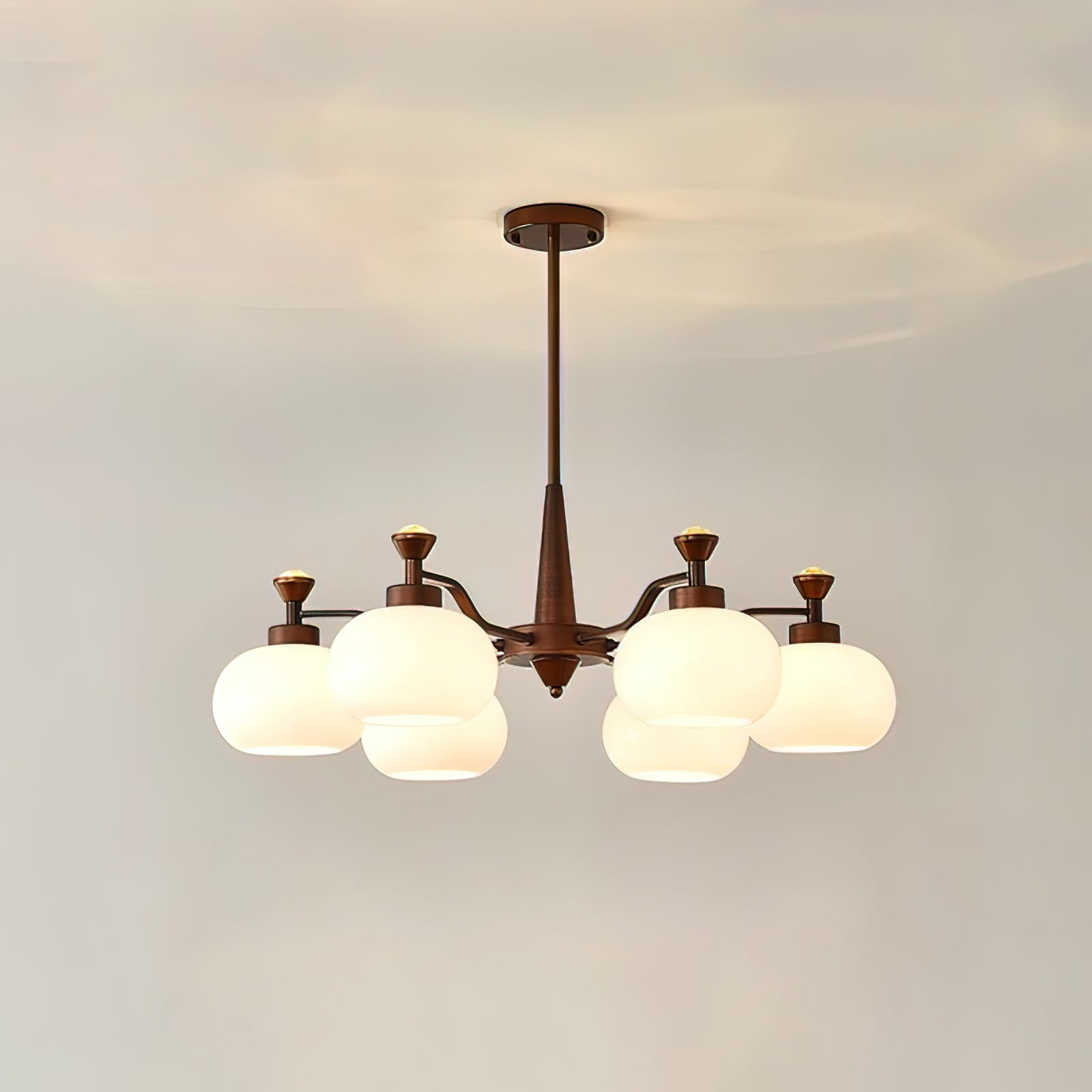Aurora Chandelier Globe Spotlight-Neutral Decor
