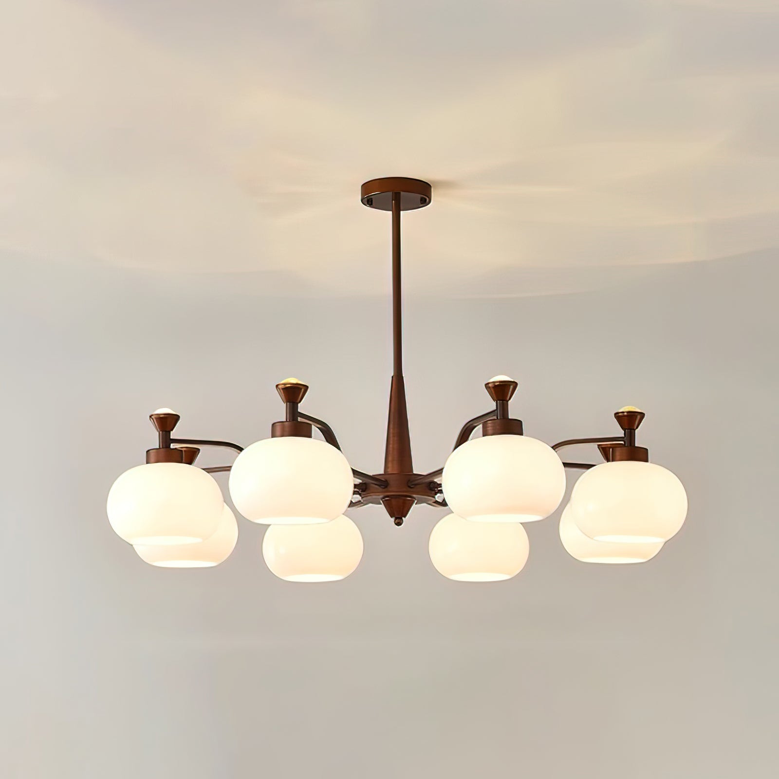 Aurora Chandelier Globe Spotlight-Neutral Decor
