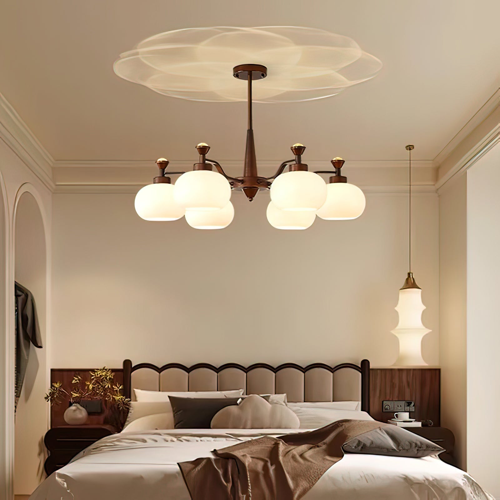 Aurora Chandelier Globe Spotlight-Neutral Decor