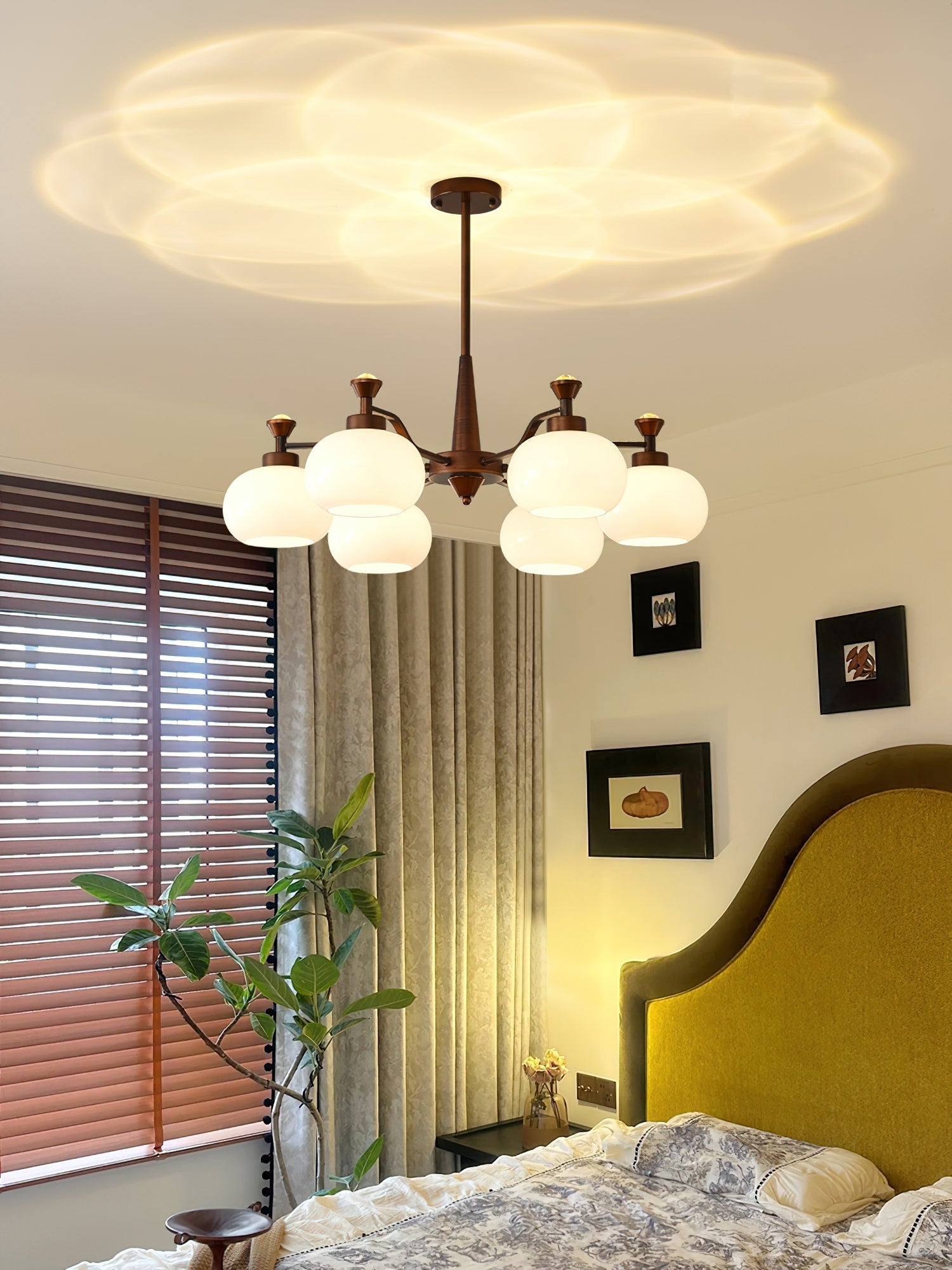 Aurora Chandelier Globe Spotlight-Neutral Decor