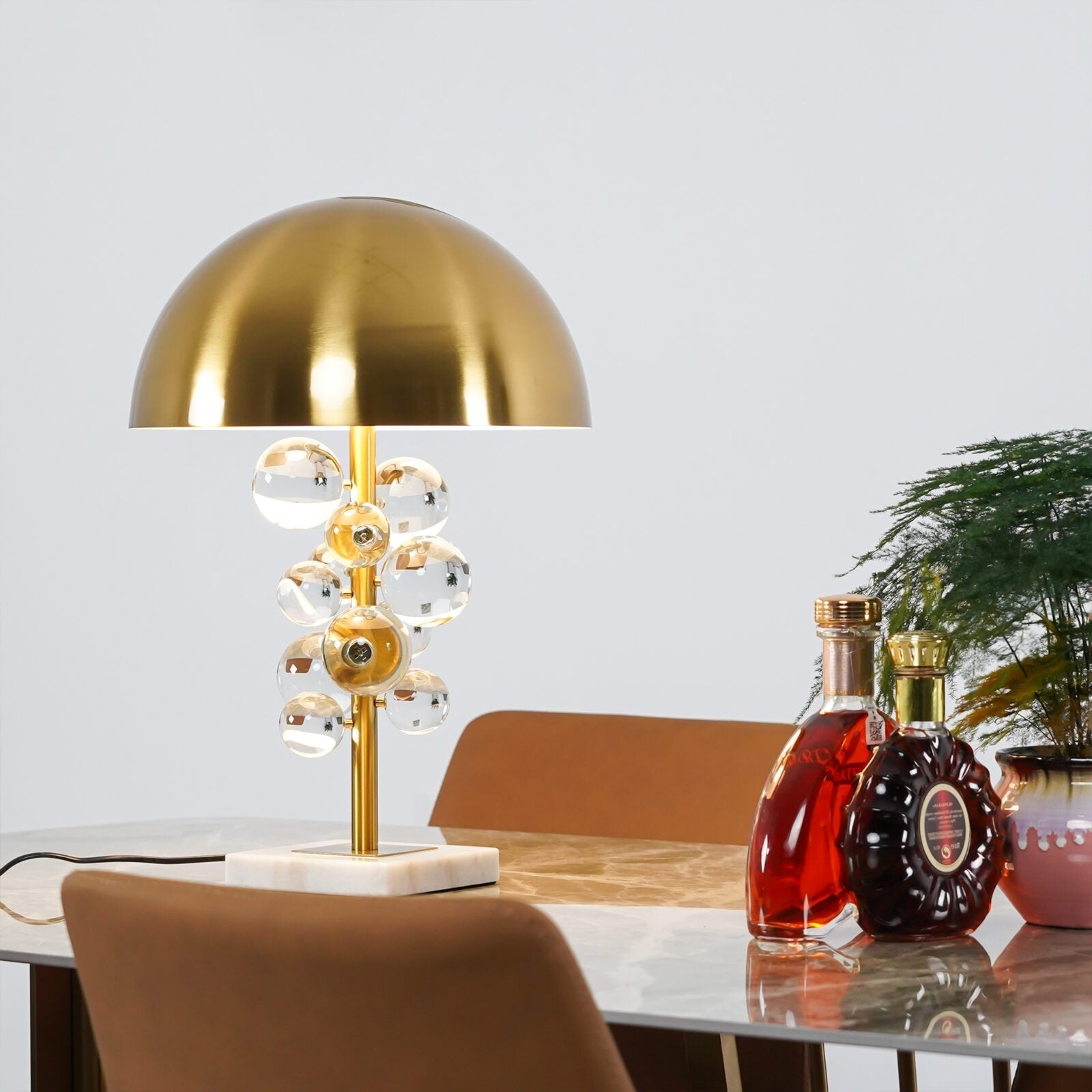 Natalie Modern Marble Table Lamp-Neutral Decor