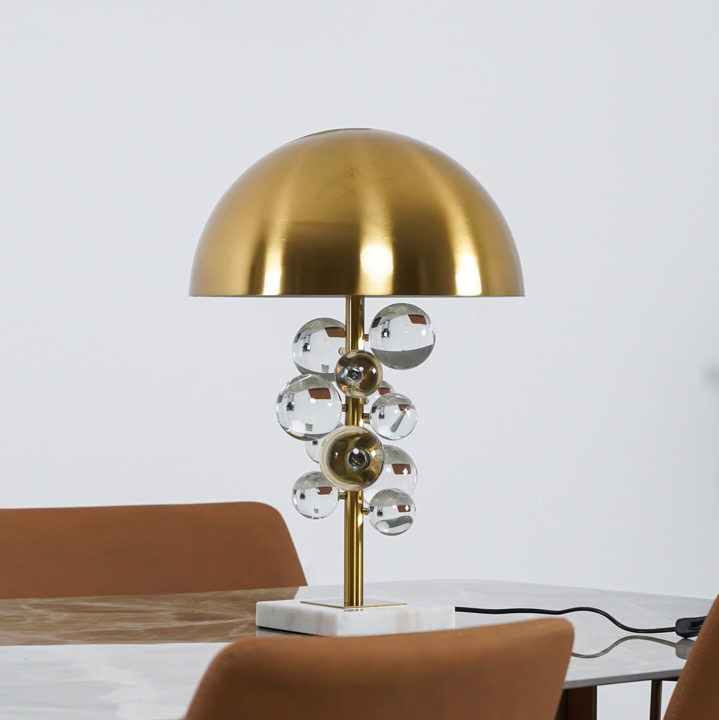 Natalie Modern Marble Table Lamp-Neutral Decor