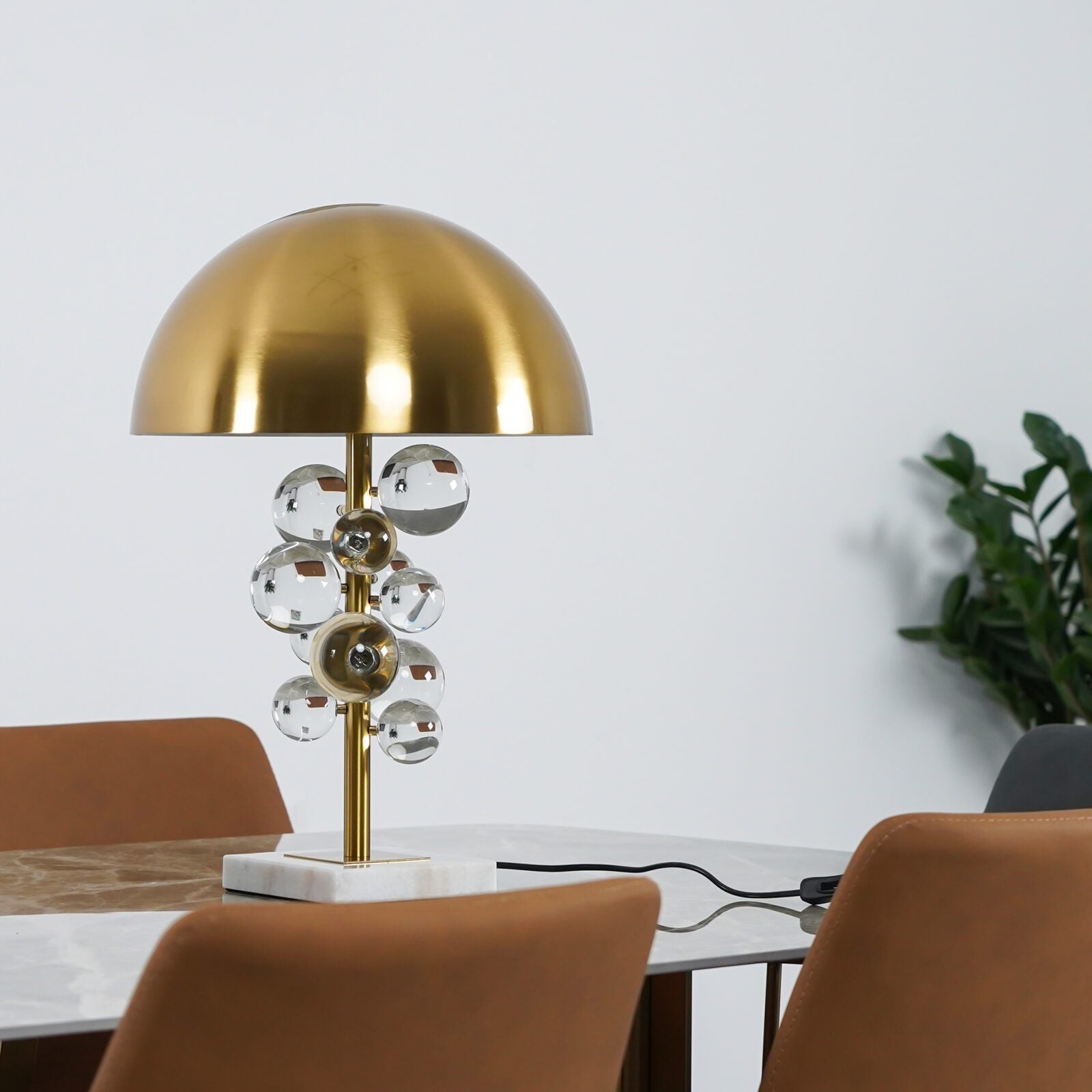 Natalie Modern Marble Table Lamp-Neutral Decor