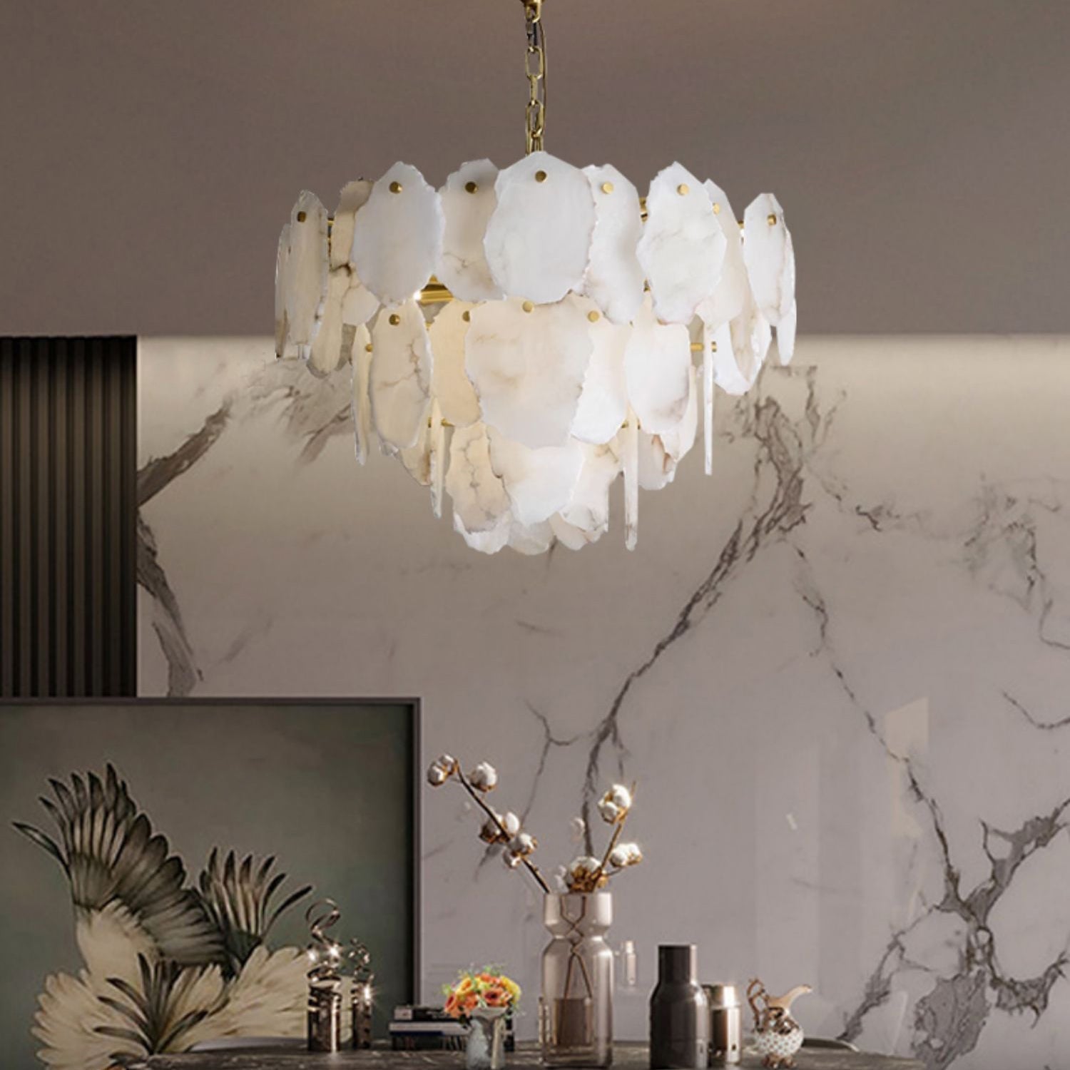 Isolde Alabaster Chandelier