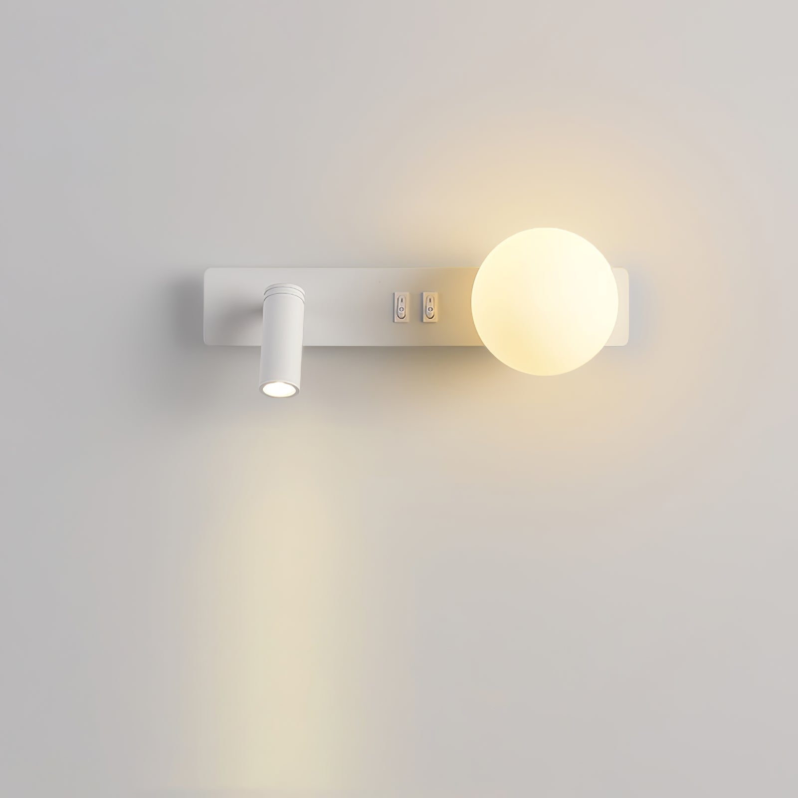 Thalior Modern Minimalist Slim Glass Wall lamp-Neutral Decor
