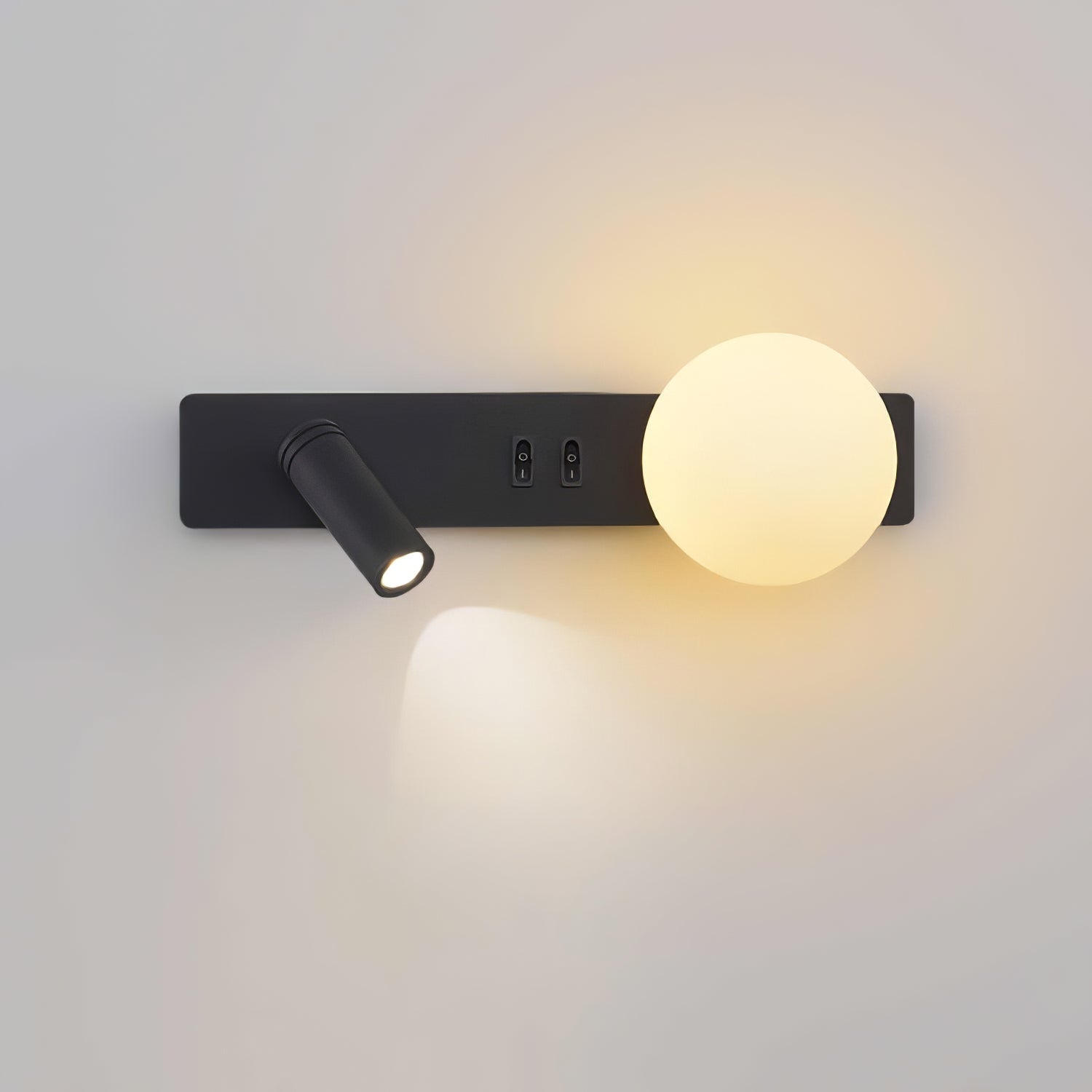 Thalior Modern Minimalist Slim Glass Wall lamp-Neutral Decor