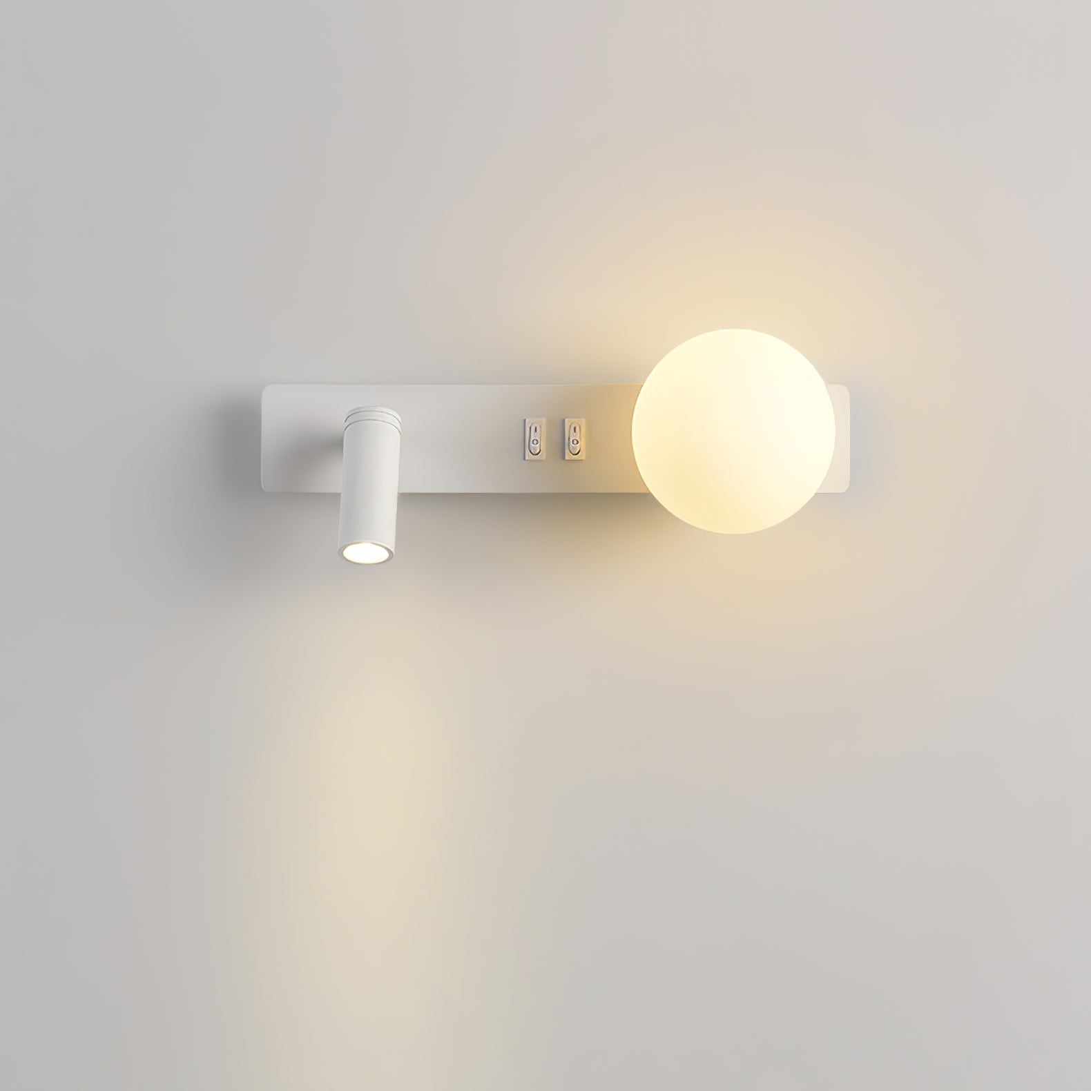Thalior Modern Minimalist Slim Glass Wall lamp-Neutral Decor
