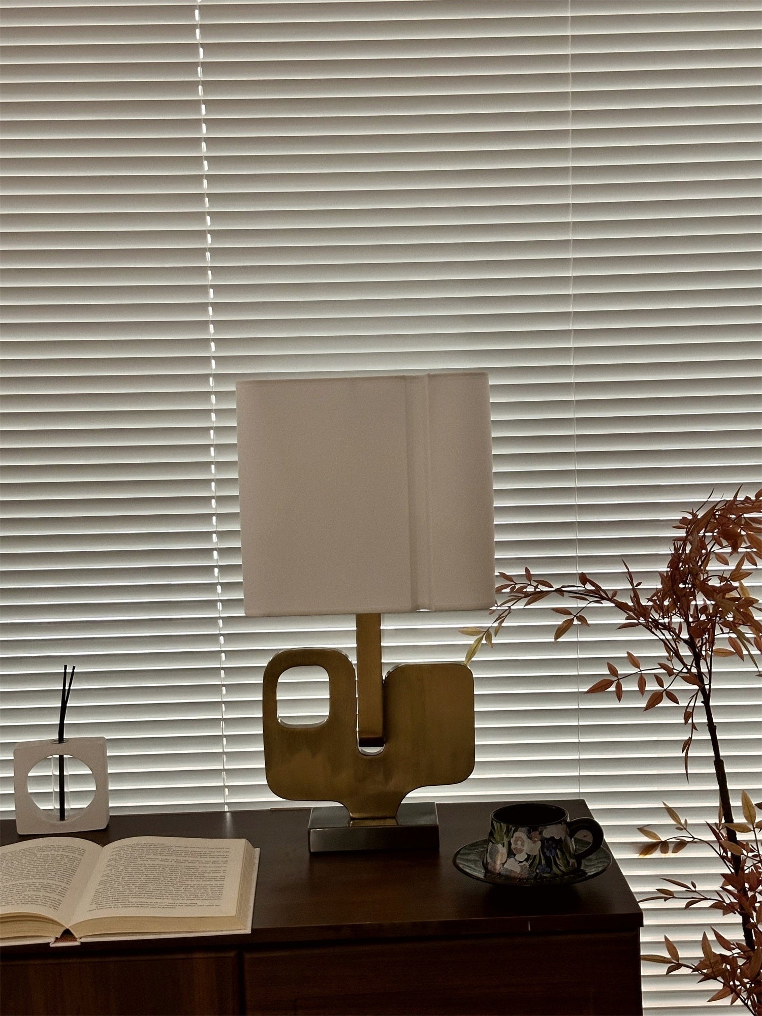 Glyph Table Lamp-Neutral Decor