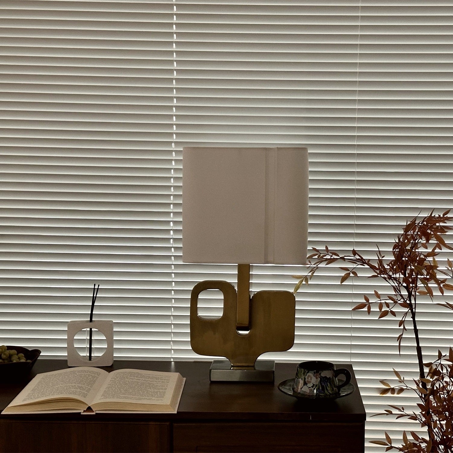 Glyph Table Lamp-Neutral Decor