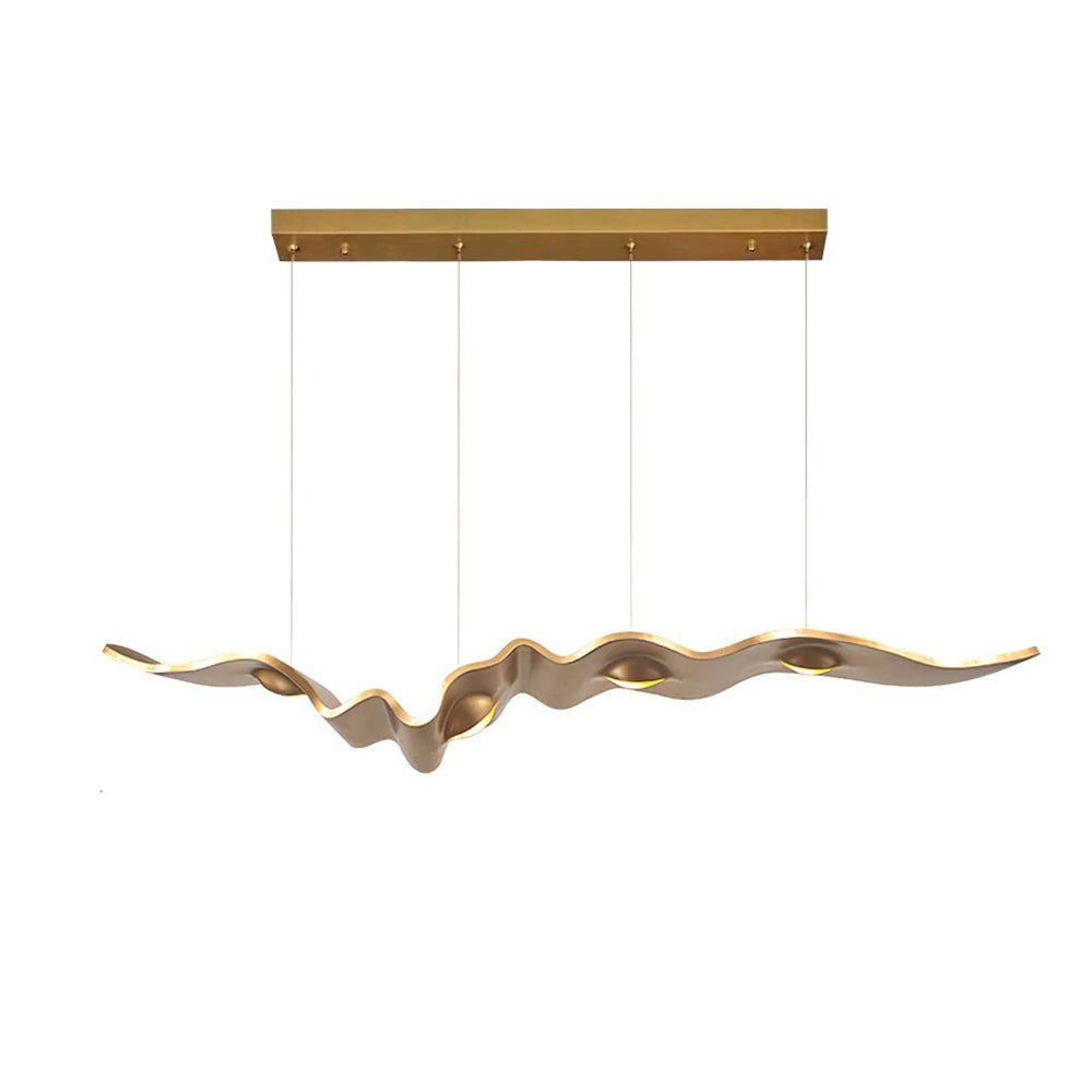 Raelis Gold Ribbon Chandelier-Neutral Decor