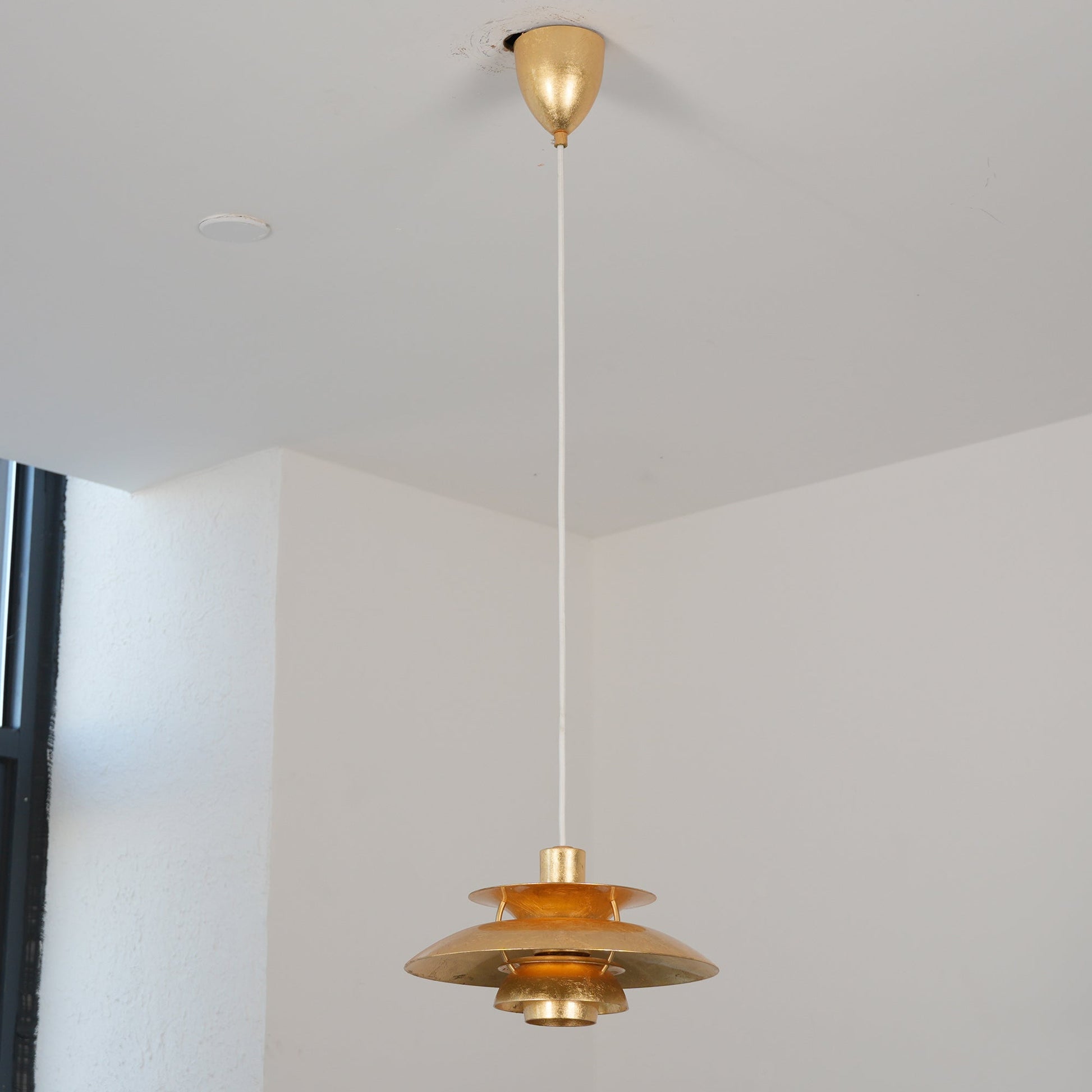 The 40cm Gold Foil PH Pendant Lamp shown to scale.