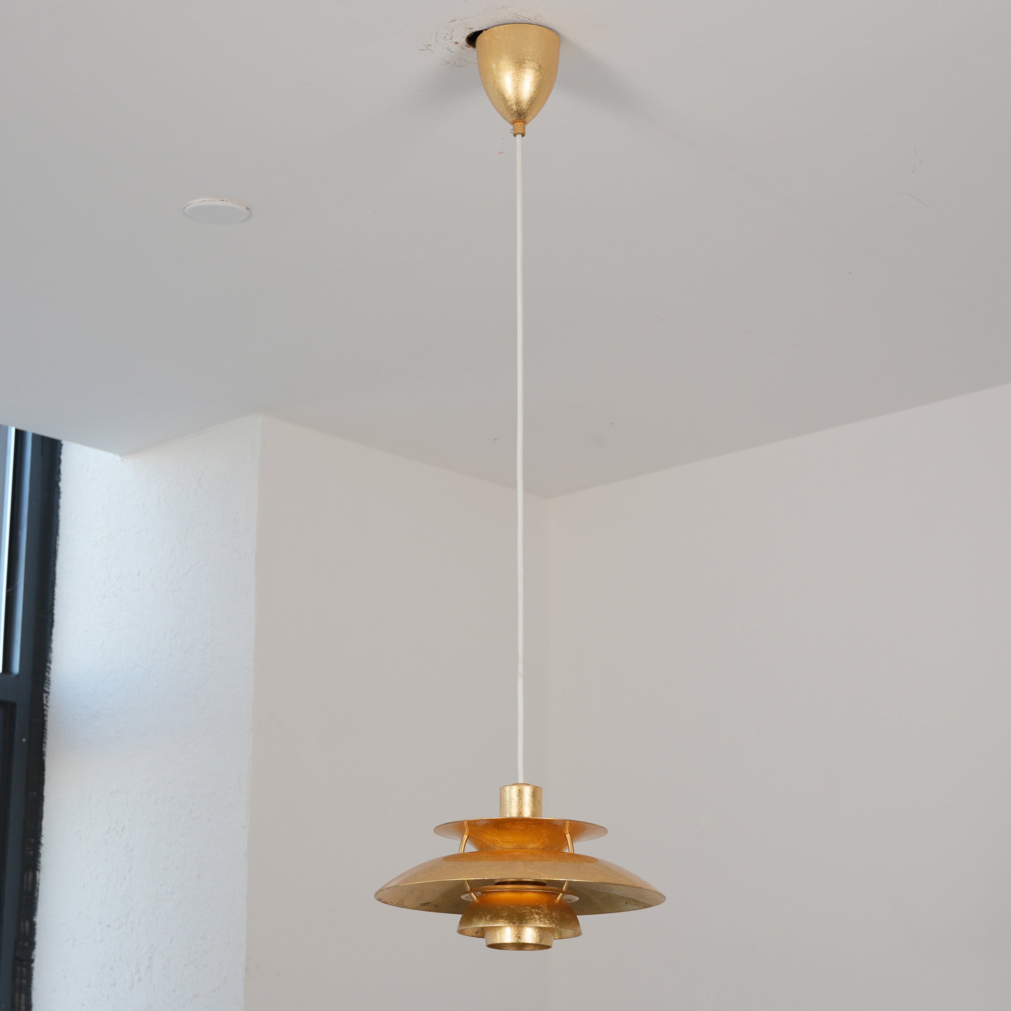 The 40cm Gold Foil PH Pendant Lamp shown to scale.