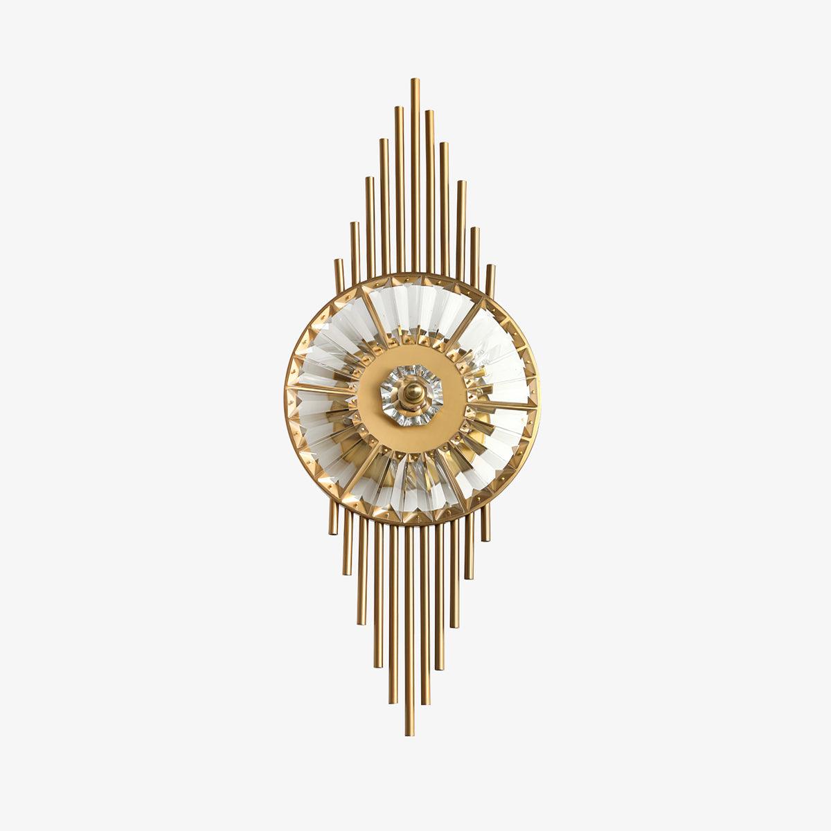 Cilirel Postmodern Luxury Gear Gold Crystal Wall Light-Neutral Decor