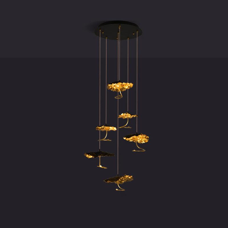 Aureate Cloud Brass Cluster Chandelier-Neutral Decor