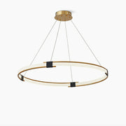 Lavi Chandelier Gold Ring LED Halo Modern-Neutral Decor