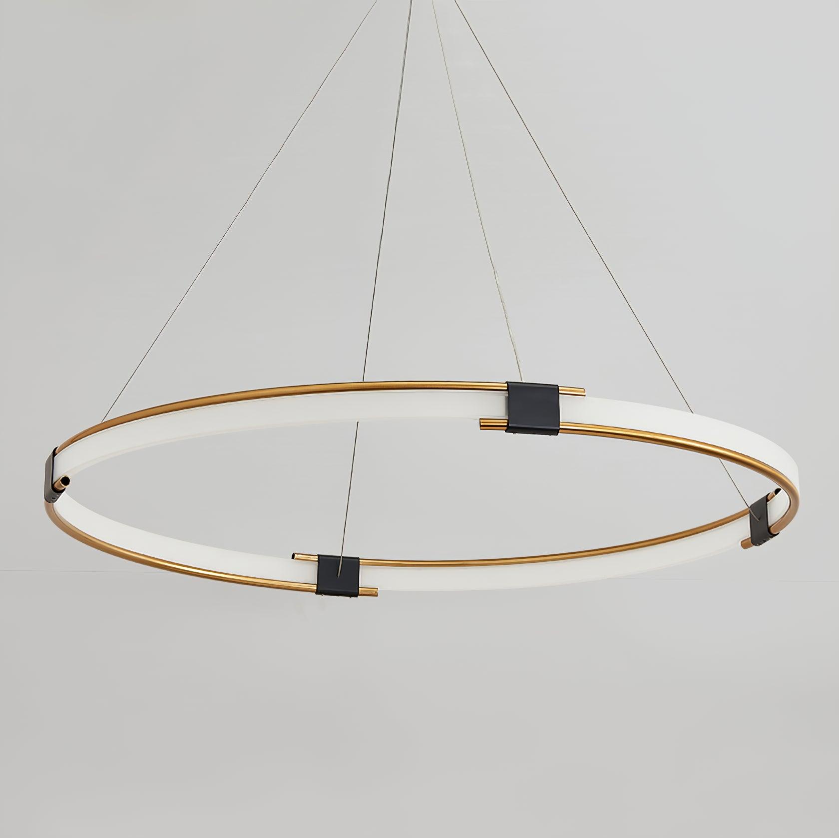 Lavi Chandelier Gold Ring LED Halo Modern-Neutral Decor