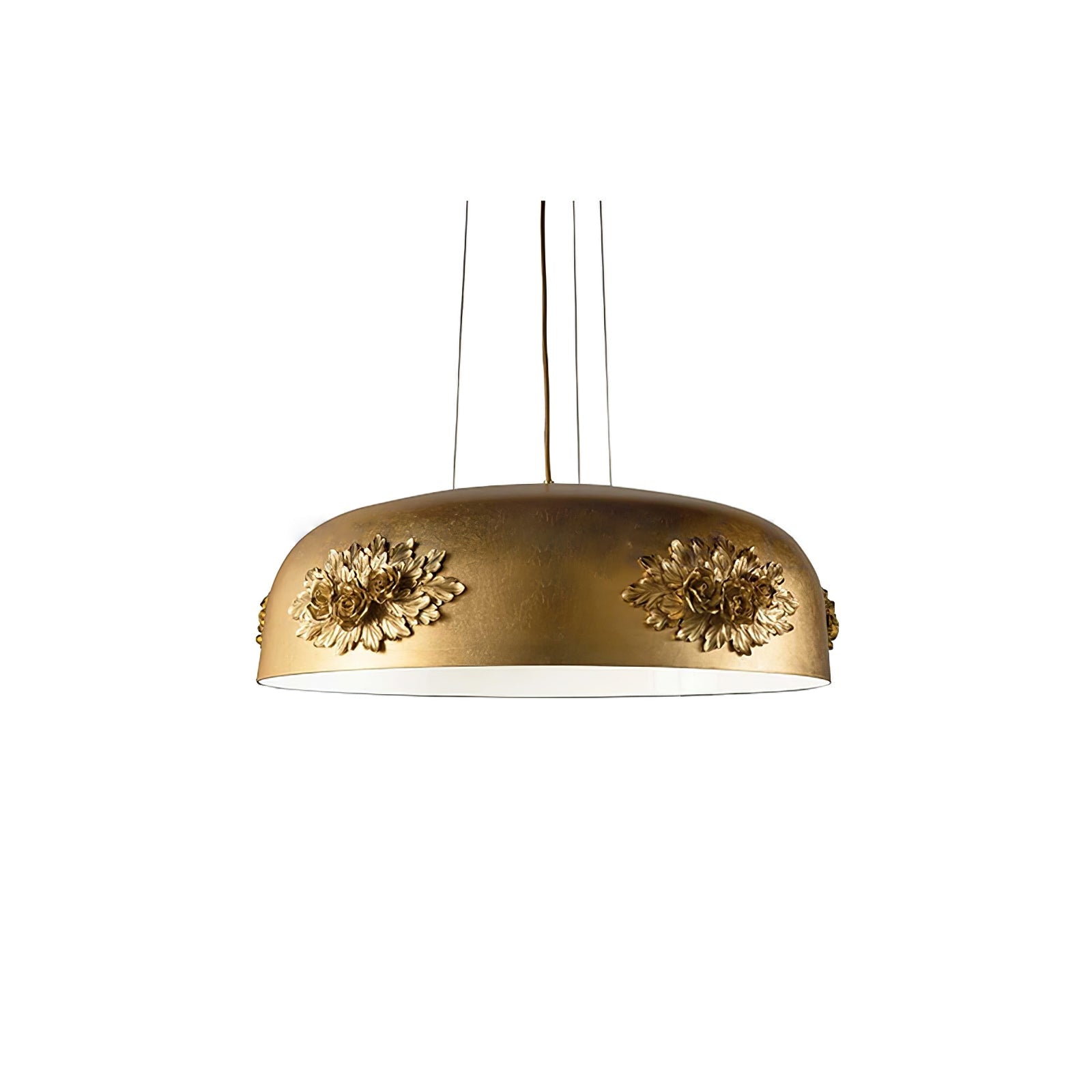 Zesolila Traditional Art Gold Pendant Light-Neutral Decor