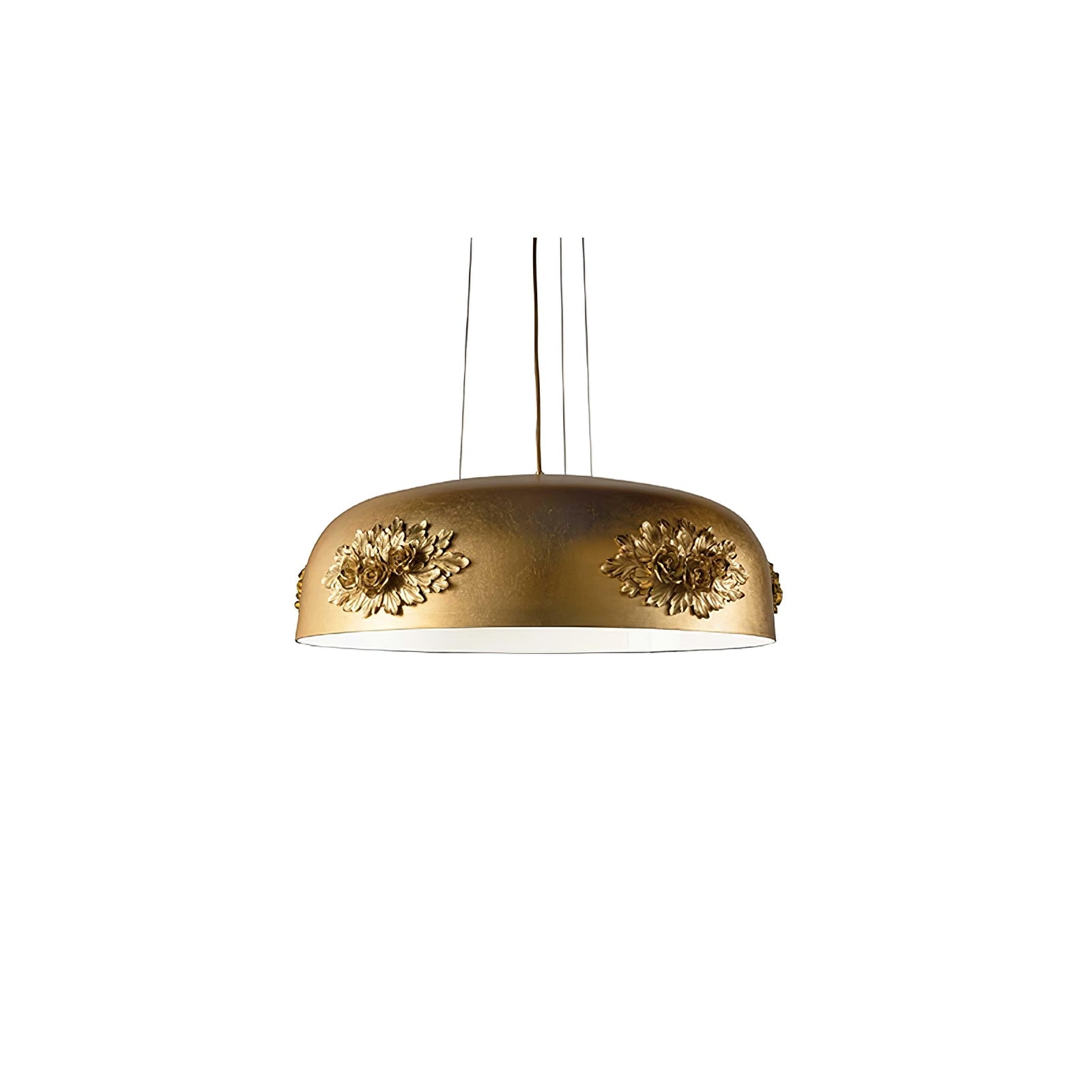 Zesolila Traditional Art Gold Pendant Light-Neutral Decor