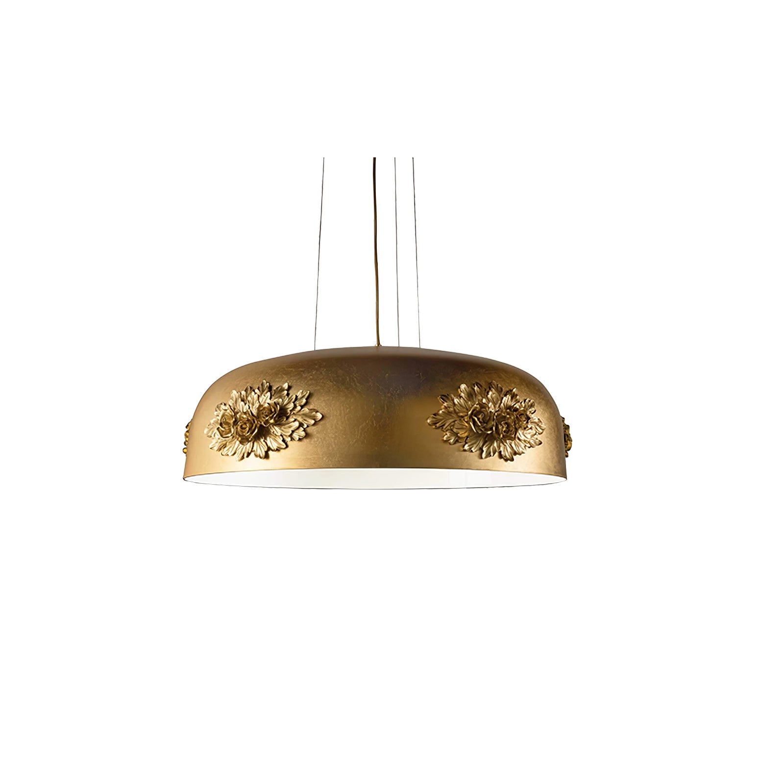 Zesolila Traditional Art Gold Pendant Light-Neutral Decor