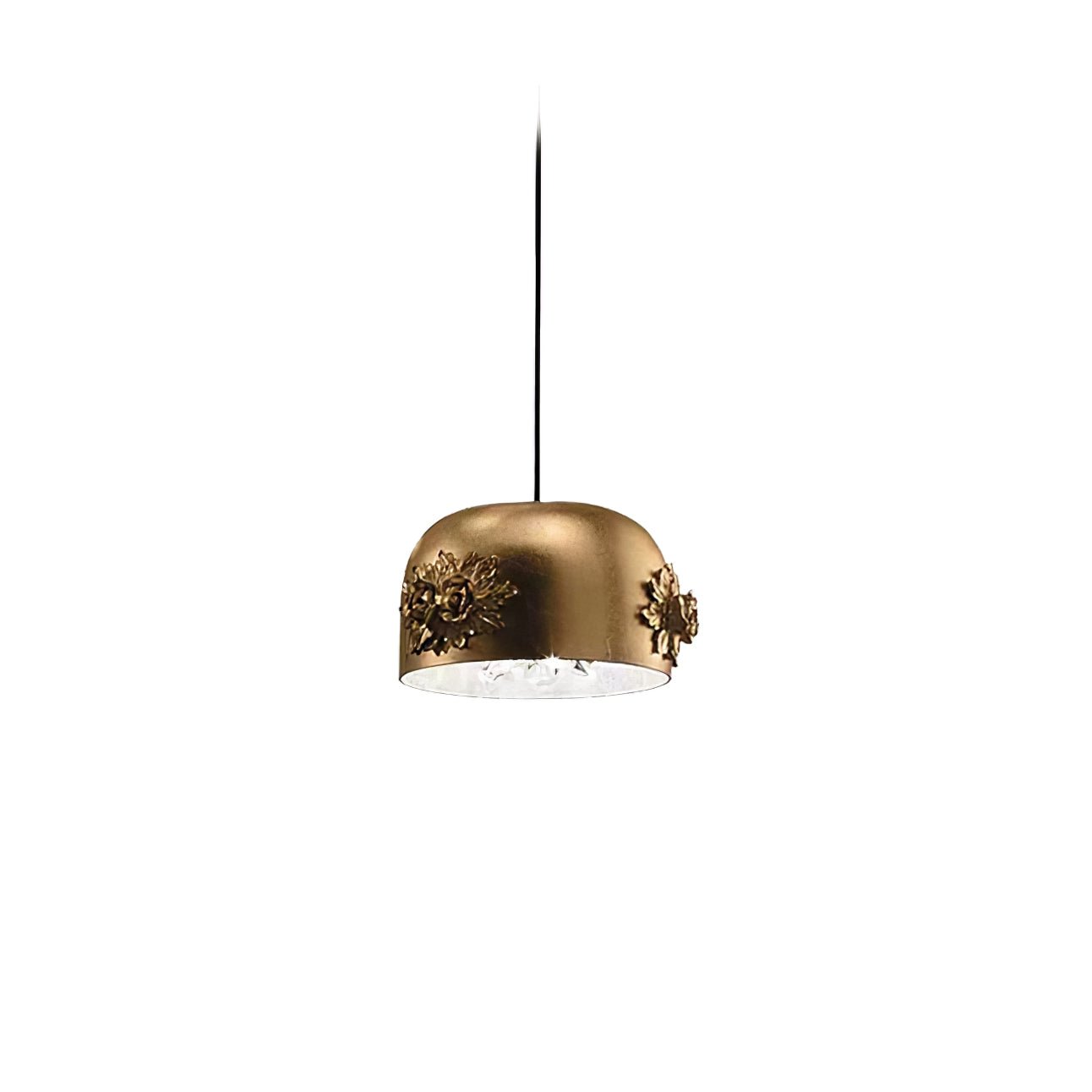 Zesolila Traditional Art Gold Pendant Light-Neutral Decor