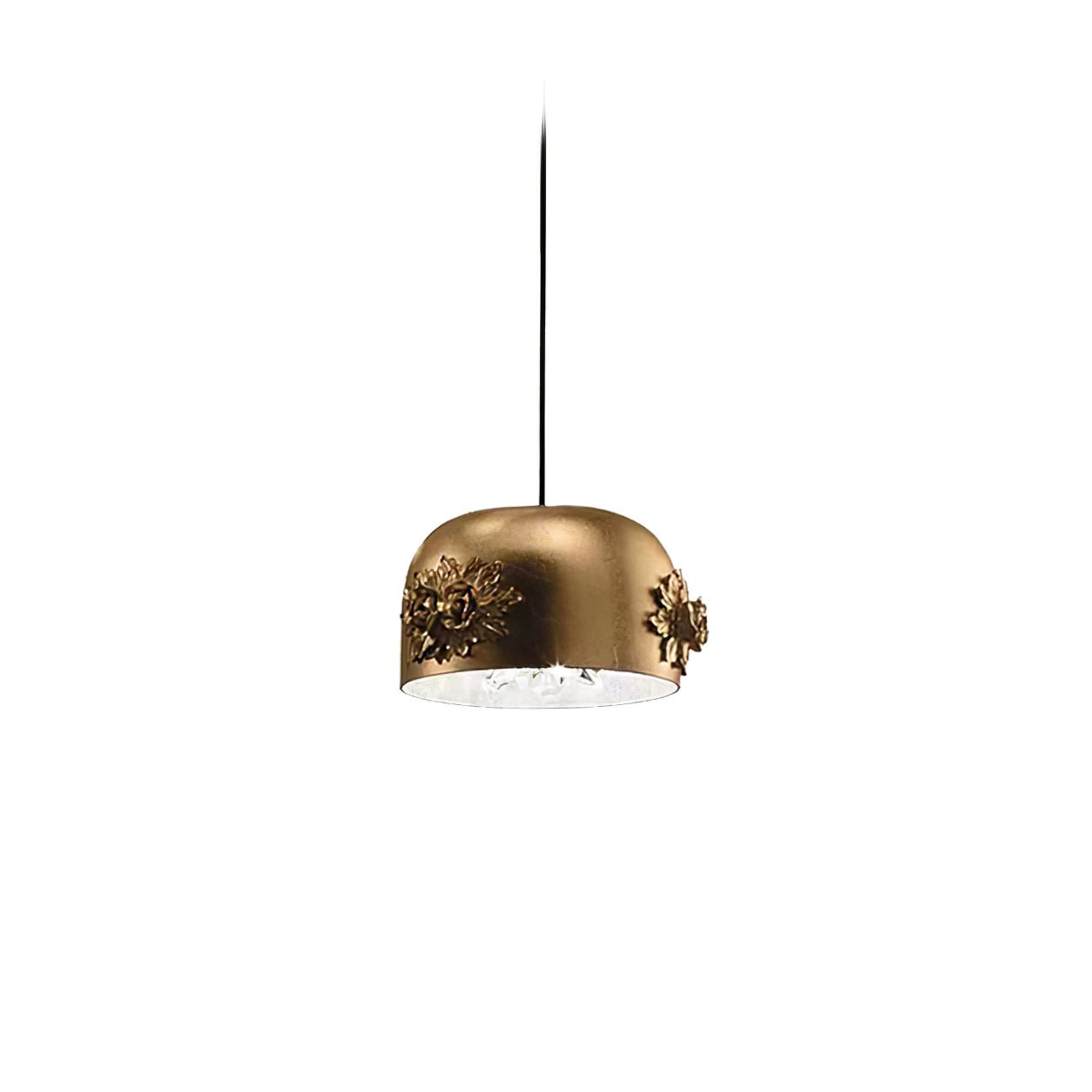 Zesolila Traditional Art Gold Pendant Light-Neutral Decor