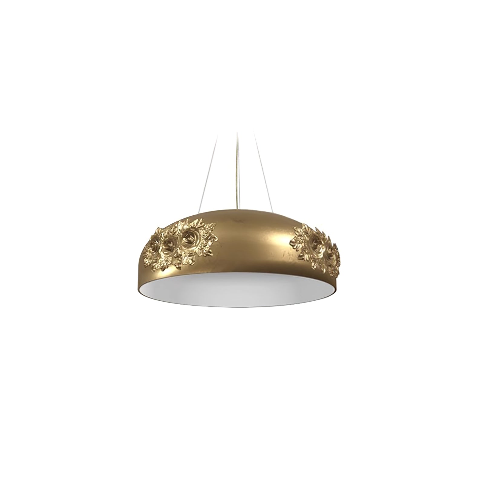 Zesolila Traditional Art Gold Pendant Light-Neutral Decor