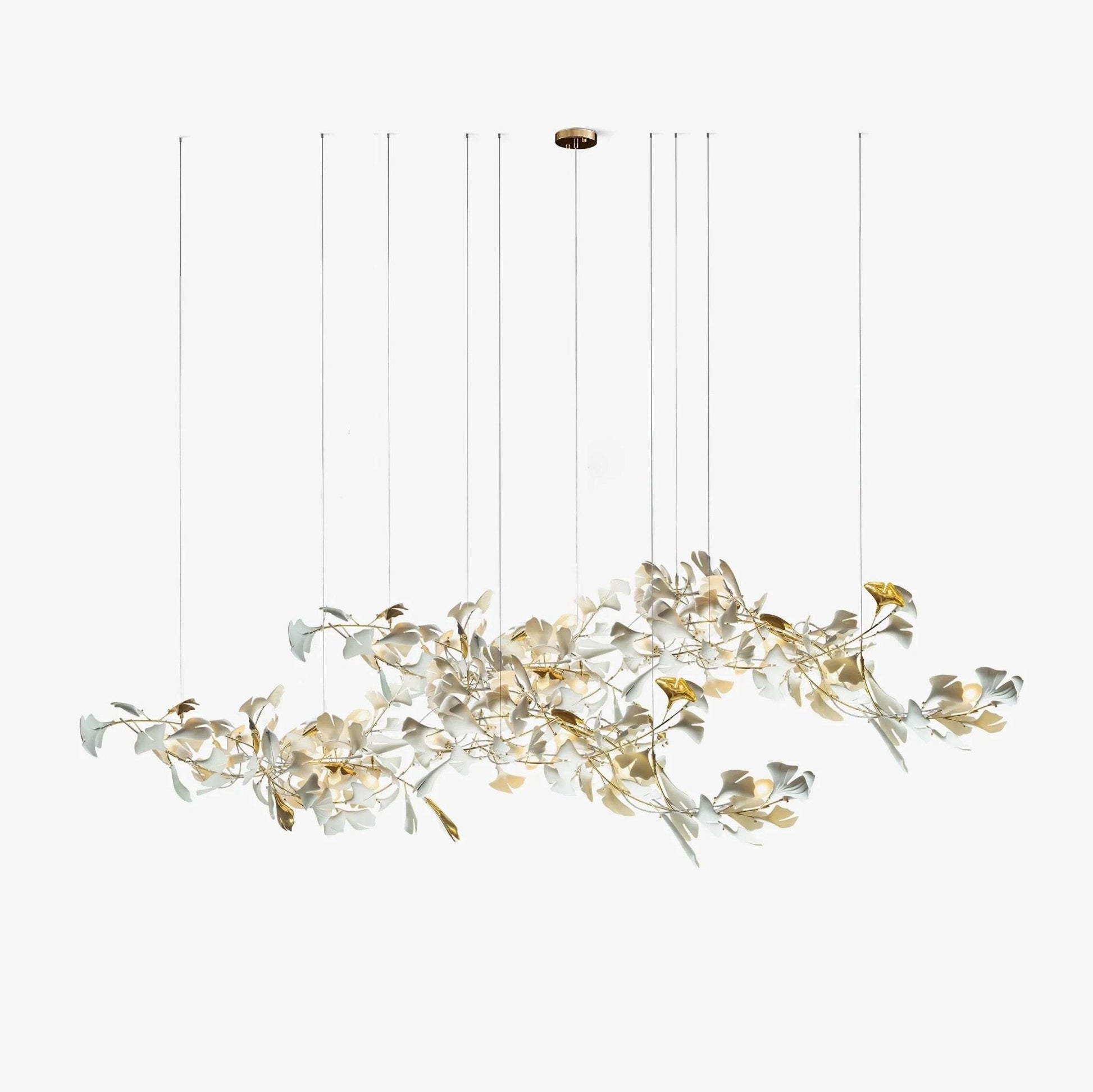 Barvel Leaves Combination Gingko Ceramics Chandeliers-Neutral Decor